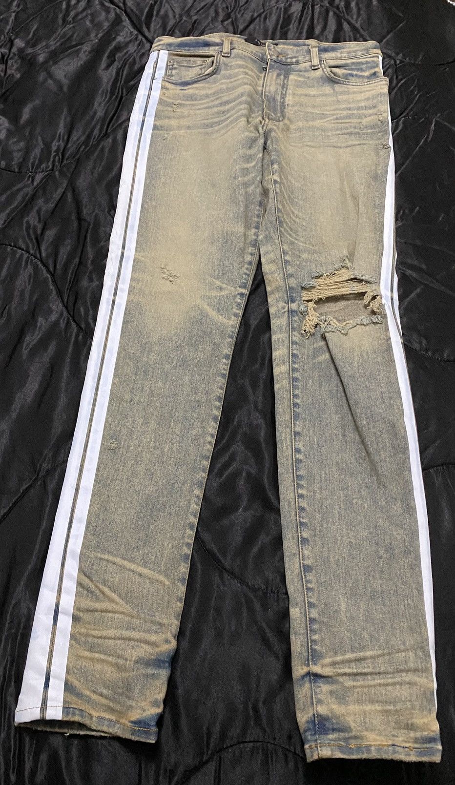 Amiri Amiri Indigo Broken Track Jean Size US 34 / EU 50 - 5 Thumbnail
