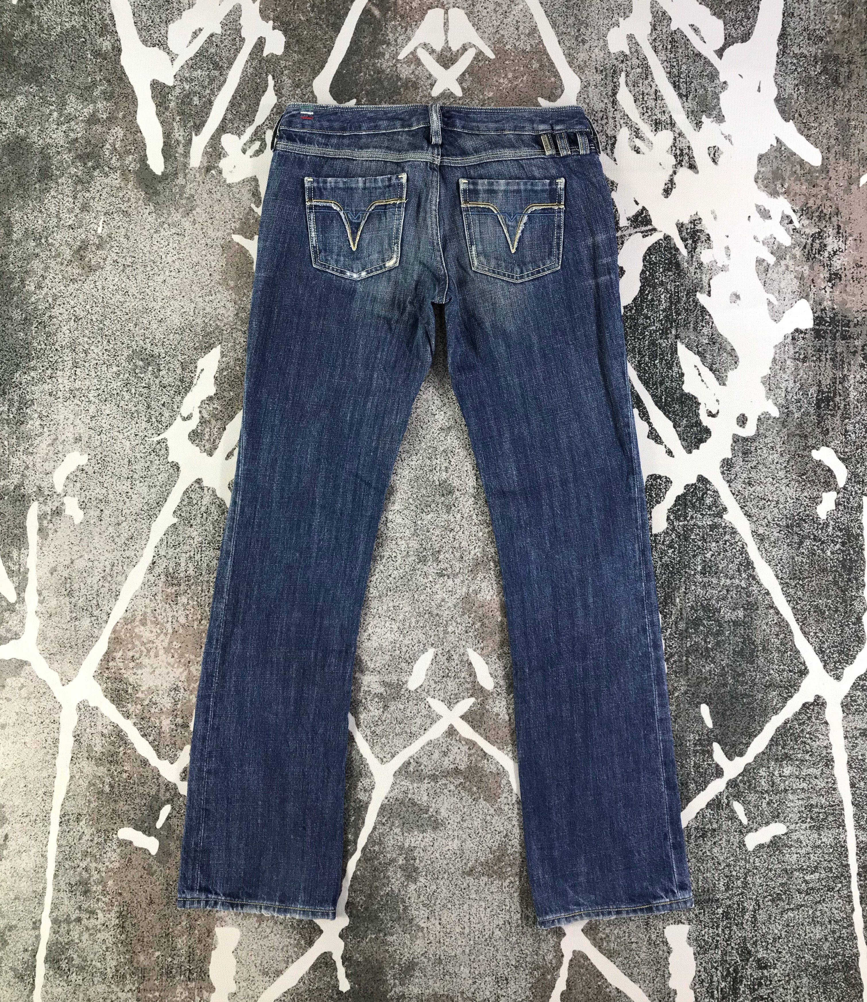 Japanese Brand Diesel Faded Blue Flare Jeans KJ1950 Size 27" / US 4 / IT 40 - 2 Thumbnail