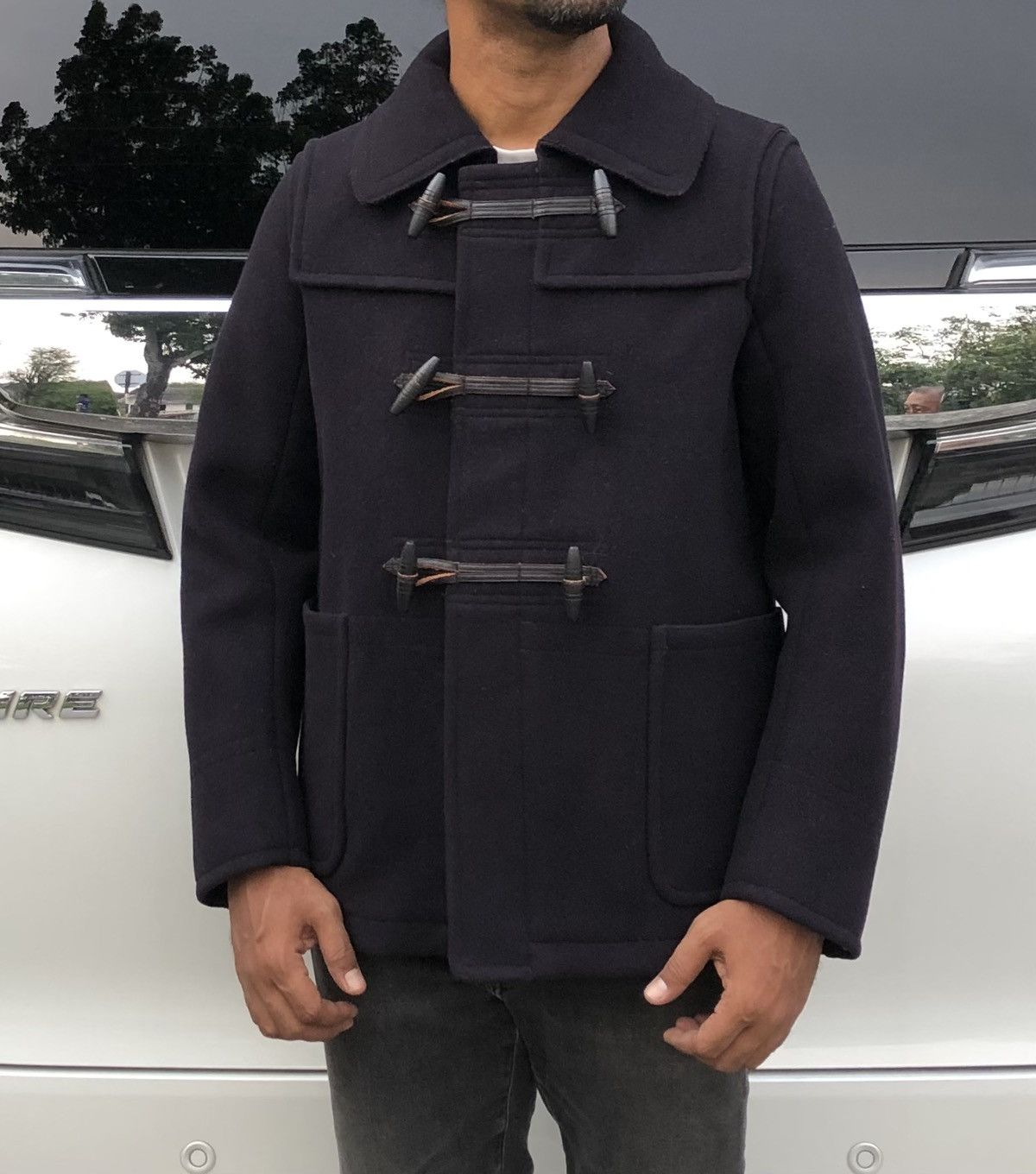 Japanese Brand Marvy Jamoke Men’s Wool Short Duffle Winter Coat Jacket Size US M / EU 48-50 / 2 - 3 Thumbnail