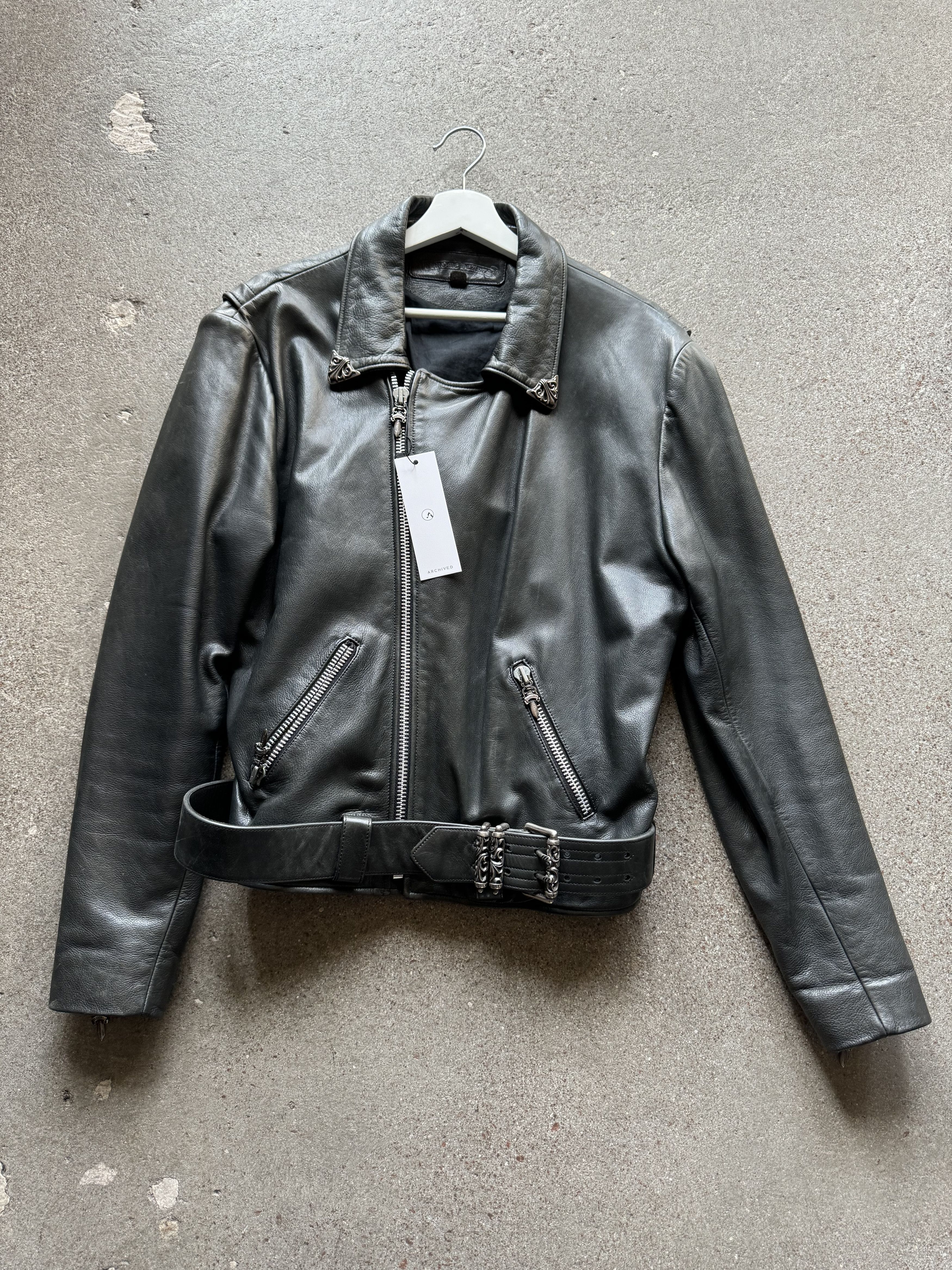 Chrome Hearts 1990's Archive Leather Biker Jacket Size US L / EU 52-54 / 3 - 8 Thumbnail