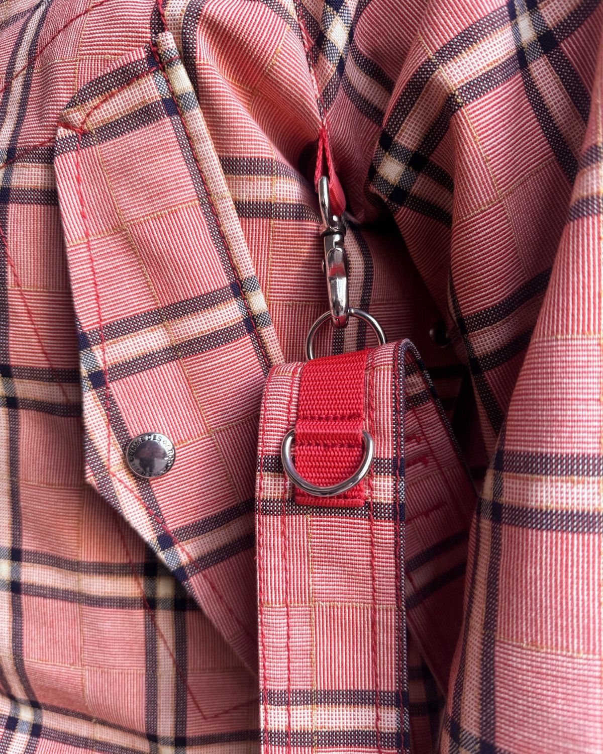 Junya Watanabe Junya Watanabe Man Pink Tartan Gore-Tex Bondage Smock Size US M / EU 48-50 / 2 - 8 Thumbnail