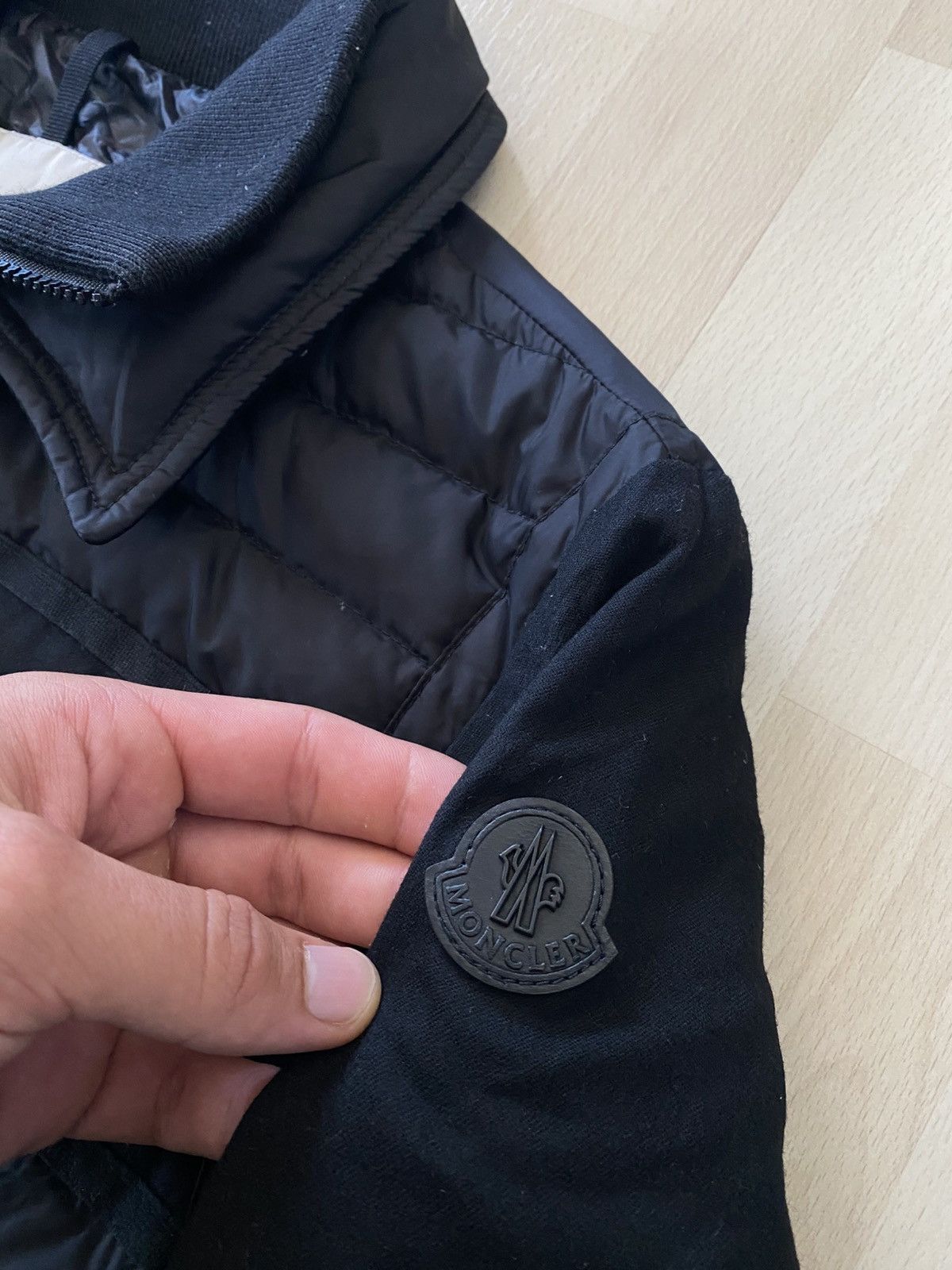 Moncler Moncler Down Jacket Black Patch Blais Giubbotto Size US L / EU 52-54 / 3 - 2 Thumbnail