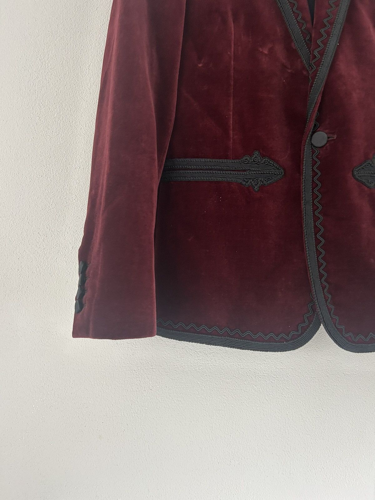 Saint Laurent Paris FW18 Saint Laurent Western Velvet Blazer rrp $4k Size US M / EU 48-50 / 2 - 4 Thumbnail