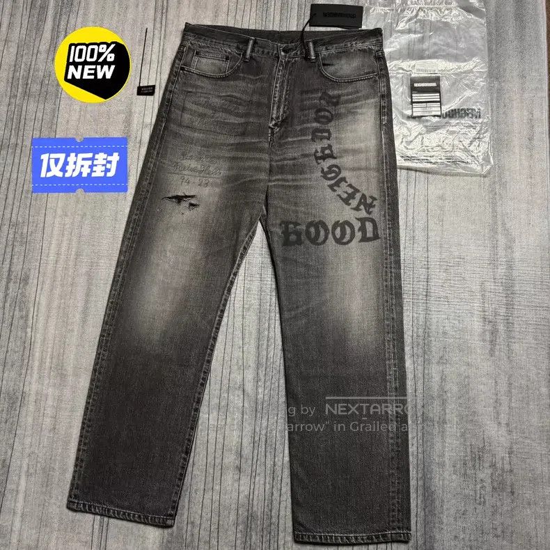 Neighborhood Neighborhood size L 23AW Washed King Destroyed Printed Den Size US 27 - 1 Thumbnail