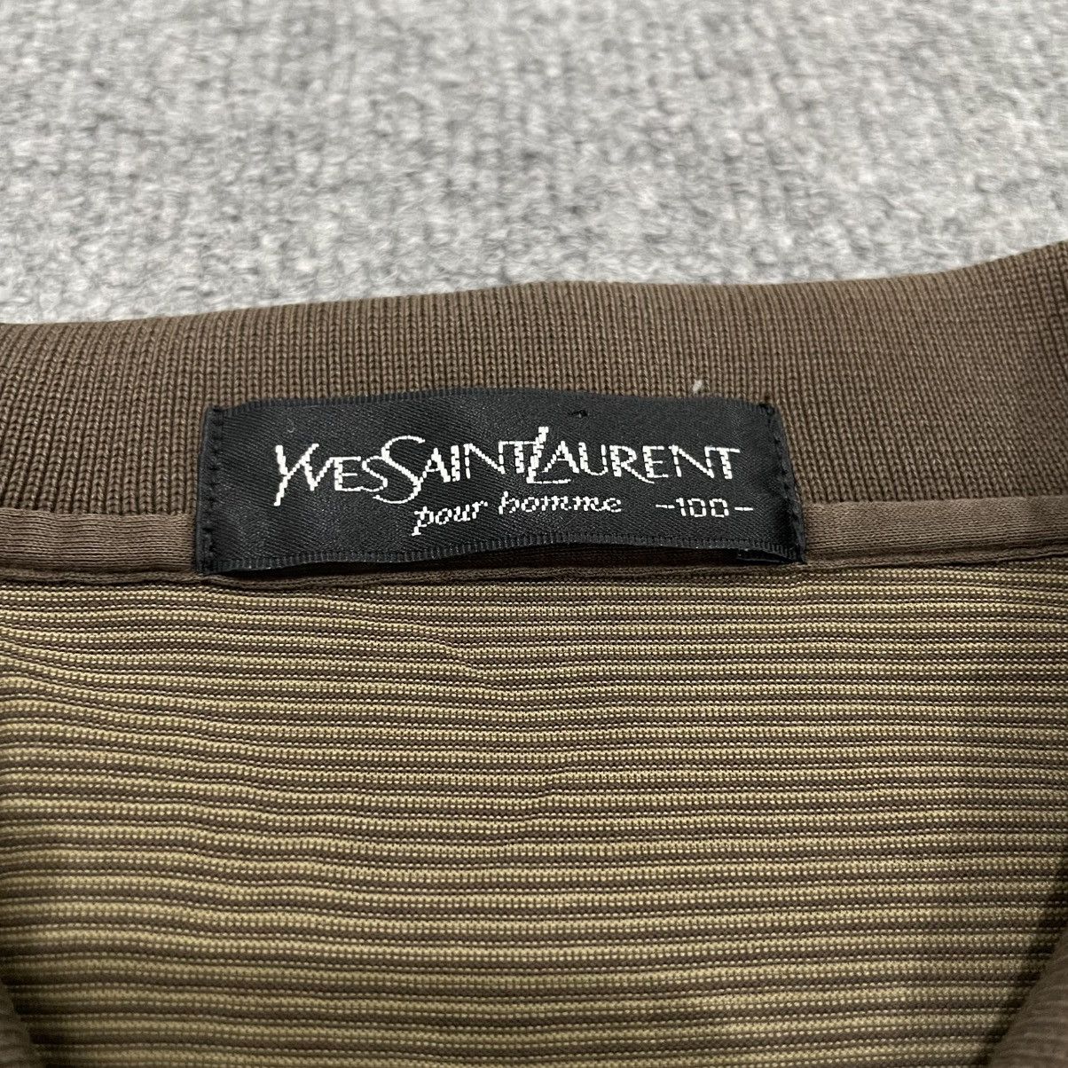 Yves Saint Laurent YSL Yves Saint Laurent Polos Shirt Long Sleeve Size US L / EU 52-54 / 3 - 5 Thumbnail