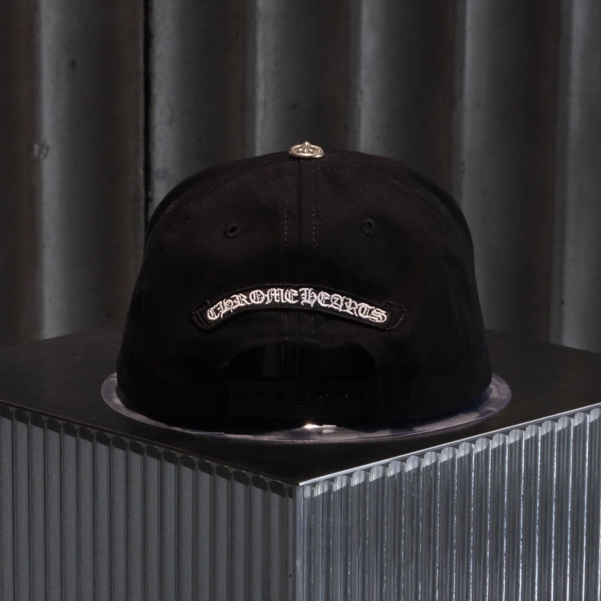 Chrome Hearts CHROME HEARTS BASEBALL CAP - VERTICAL LOGO DENIM Size ONE SIZE - 6 Thumbnail