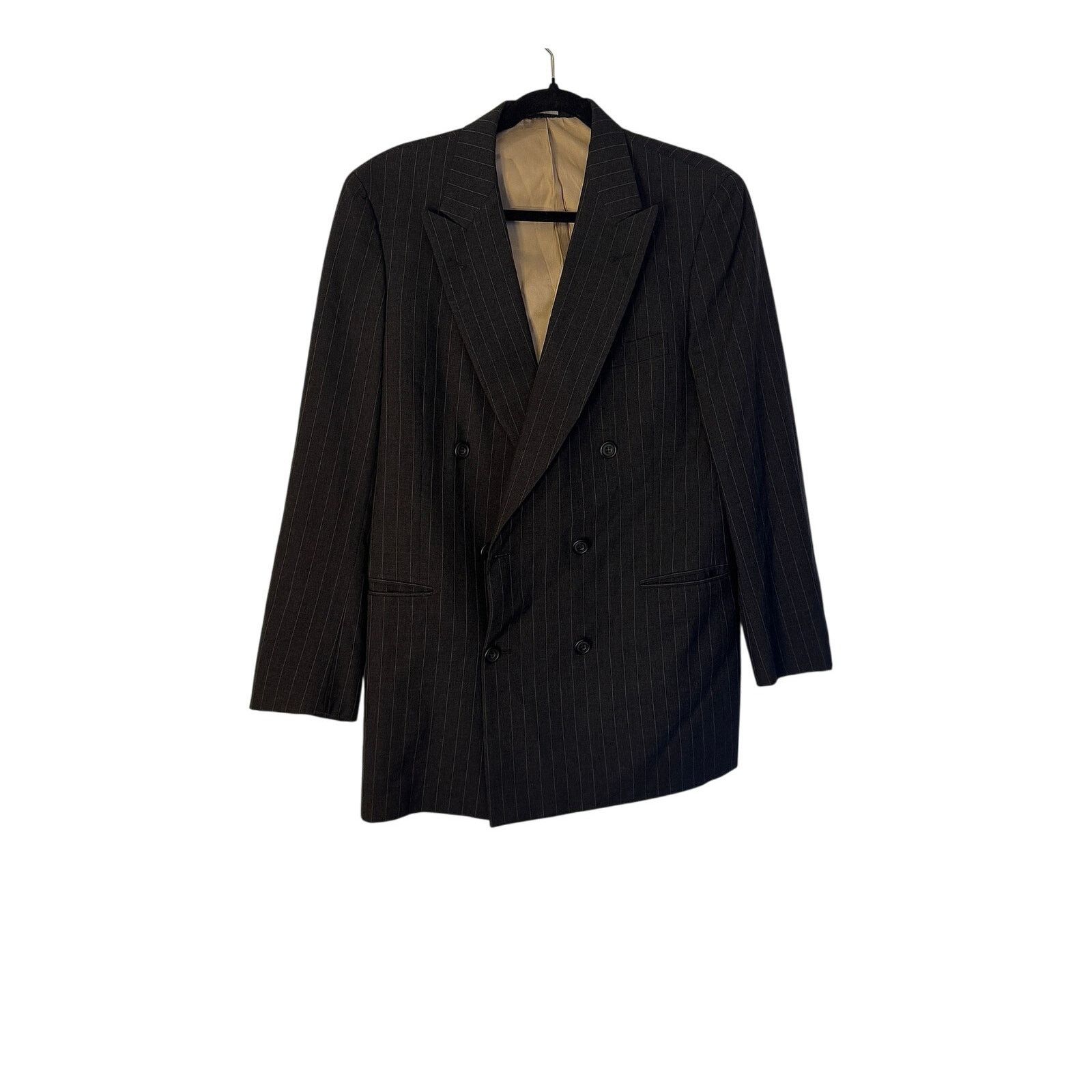 Paul Stuart Paul Stuart All Year Wool Double Breasted Stripe Suit Size 40L - 1 Thumbnail