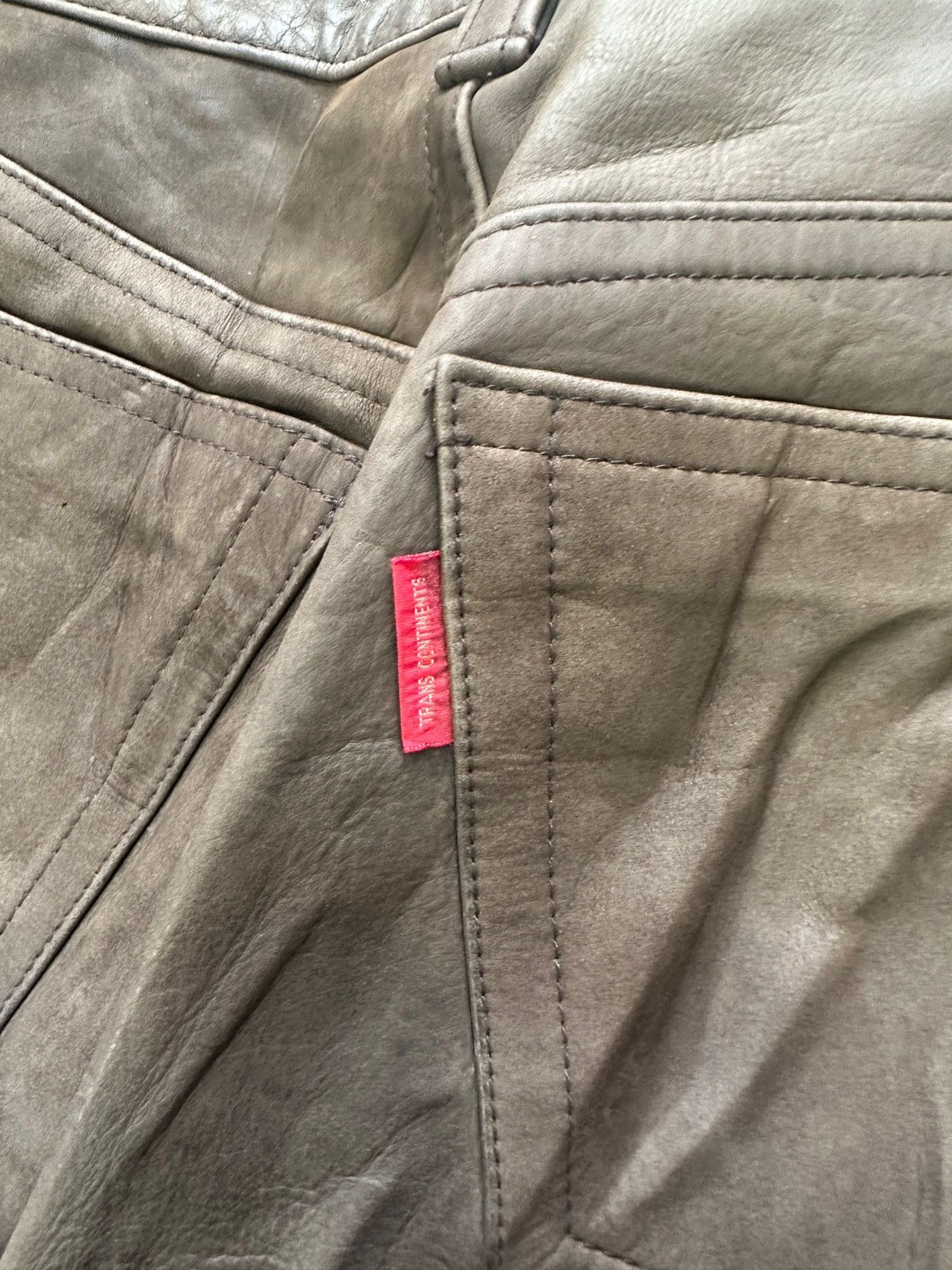 Japanese Brand TRANS CONTINENTS LEATHER PANT #7914-189 Size US 28 / EU 44 - 12 Thumbnail