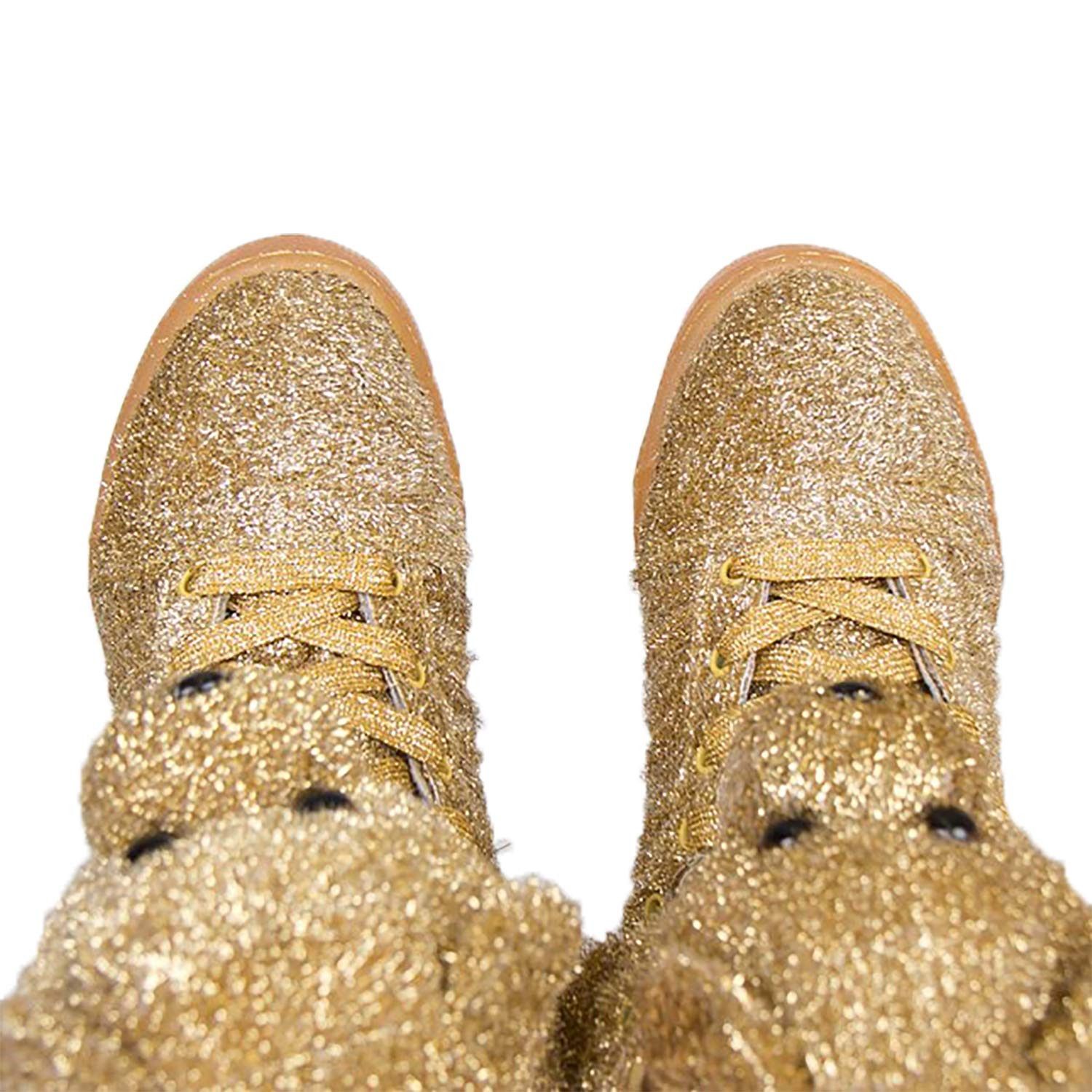 Adidas × Jeremy Scott ADIDAS JEREMY SCOTT sneakers, BEAR, Tinsel Gold shoes G96188 Size US 9 / EU 42 - 20 Thumbnail