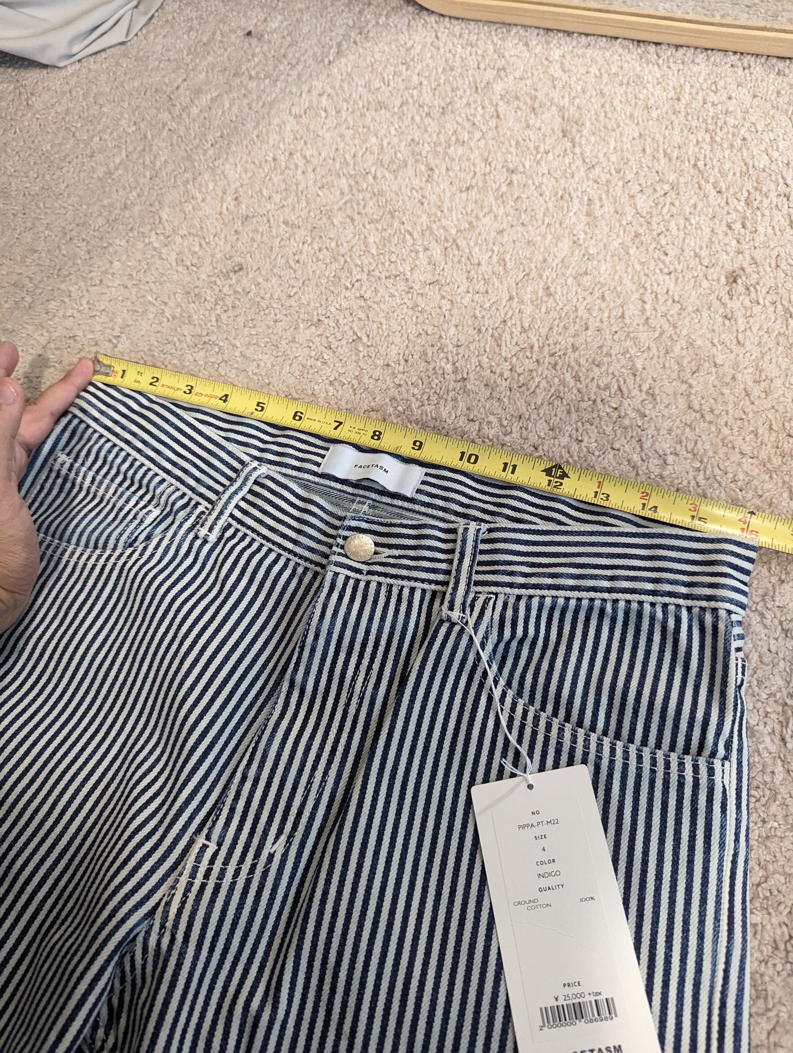 Facetasm Facetasm Hickory Stripe Jeans Size US 32 / EU 48 - 6 Thumbnail