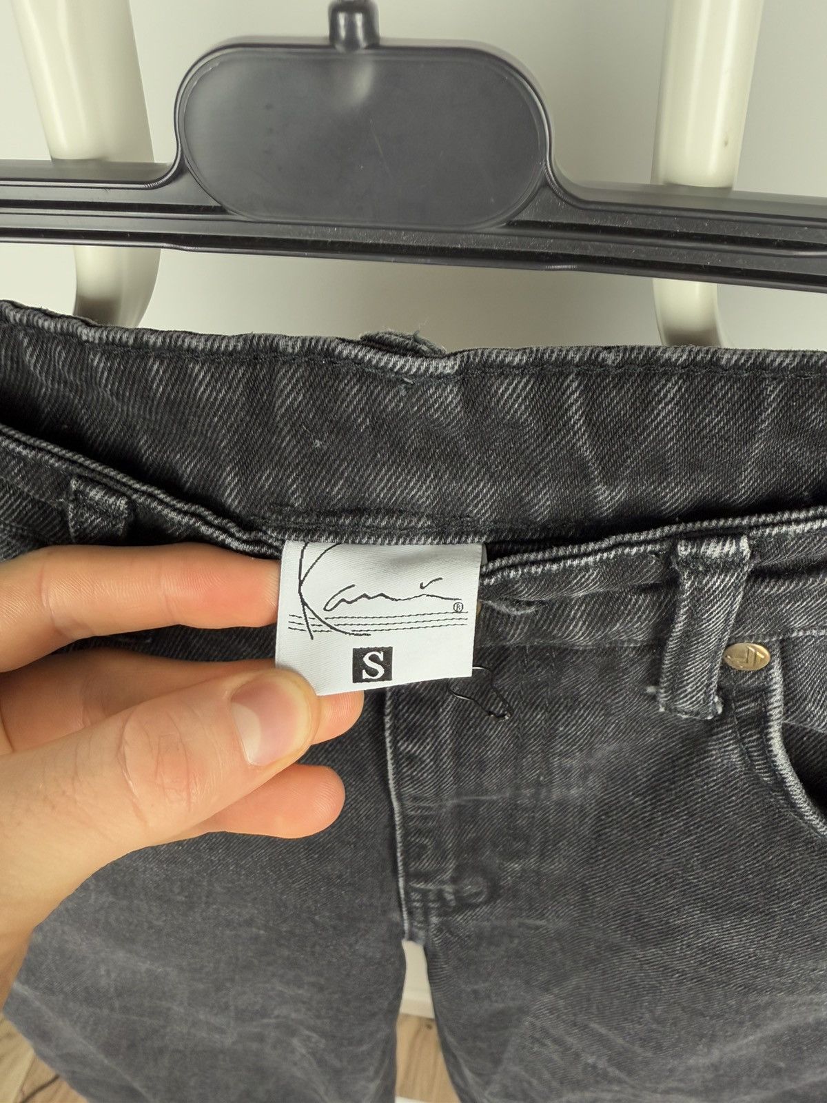 Karl Kani Karl Kani Washed Black Denim Jeans Pants Size US 31 - 12 Thumbnail