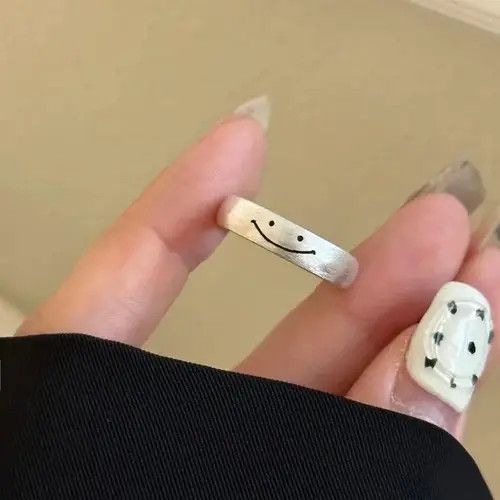 VIBE Smile Picture Adjustable Ring Size ONE SIZE - 2 Thumbnail