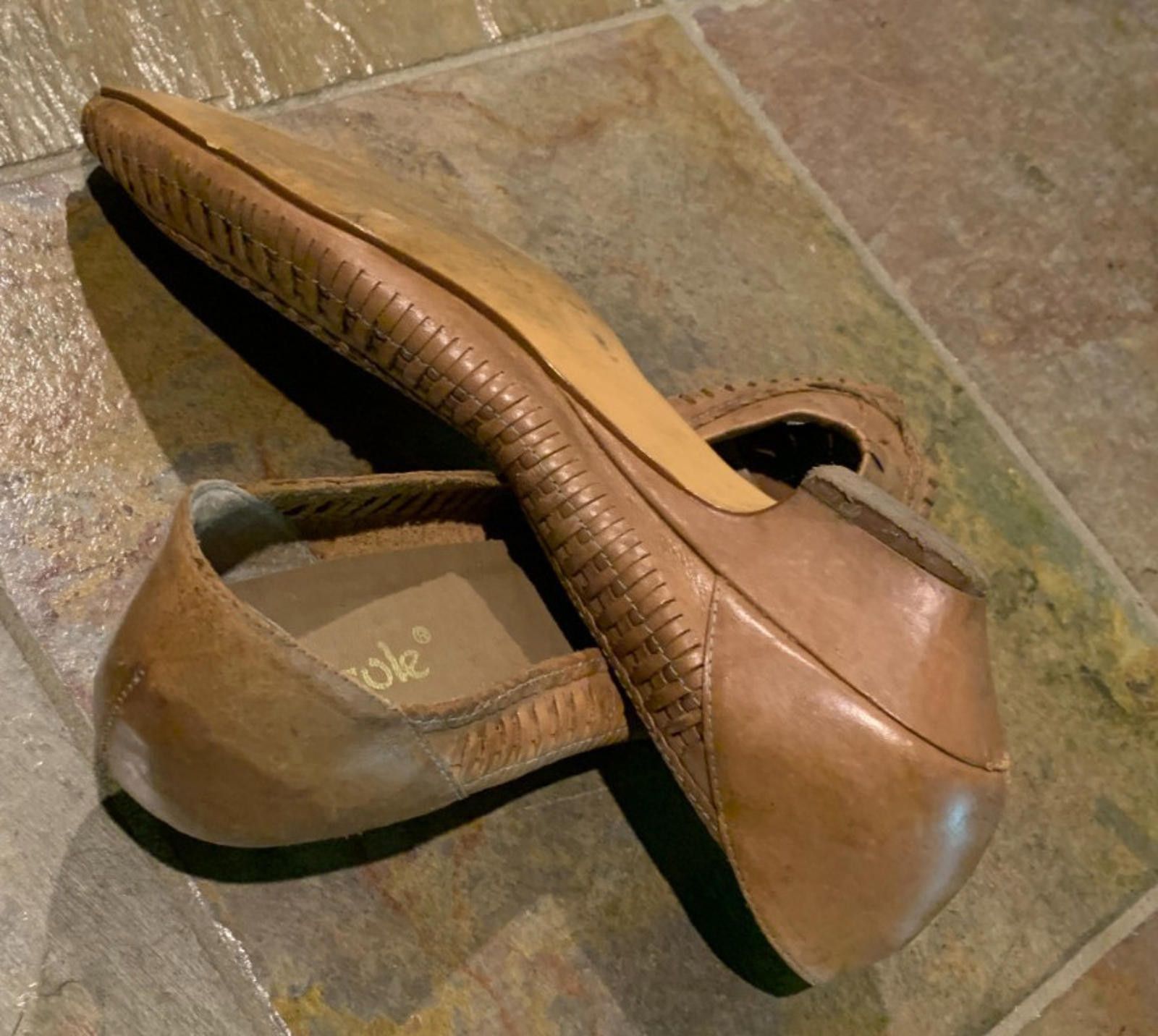 Nicole Club VINTAGE NICOLE Womens 10M Brown Slip-on Low Heel Shoes (S613 Size US 10 / IT 40 - 8 Thumbnail