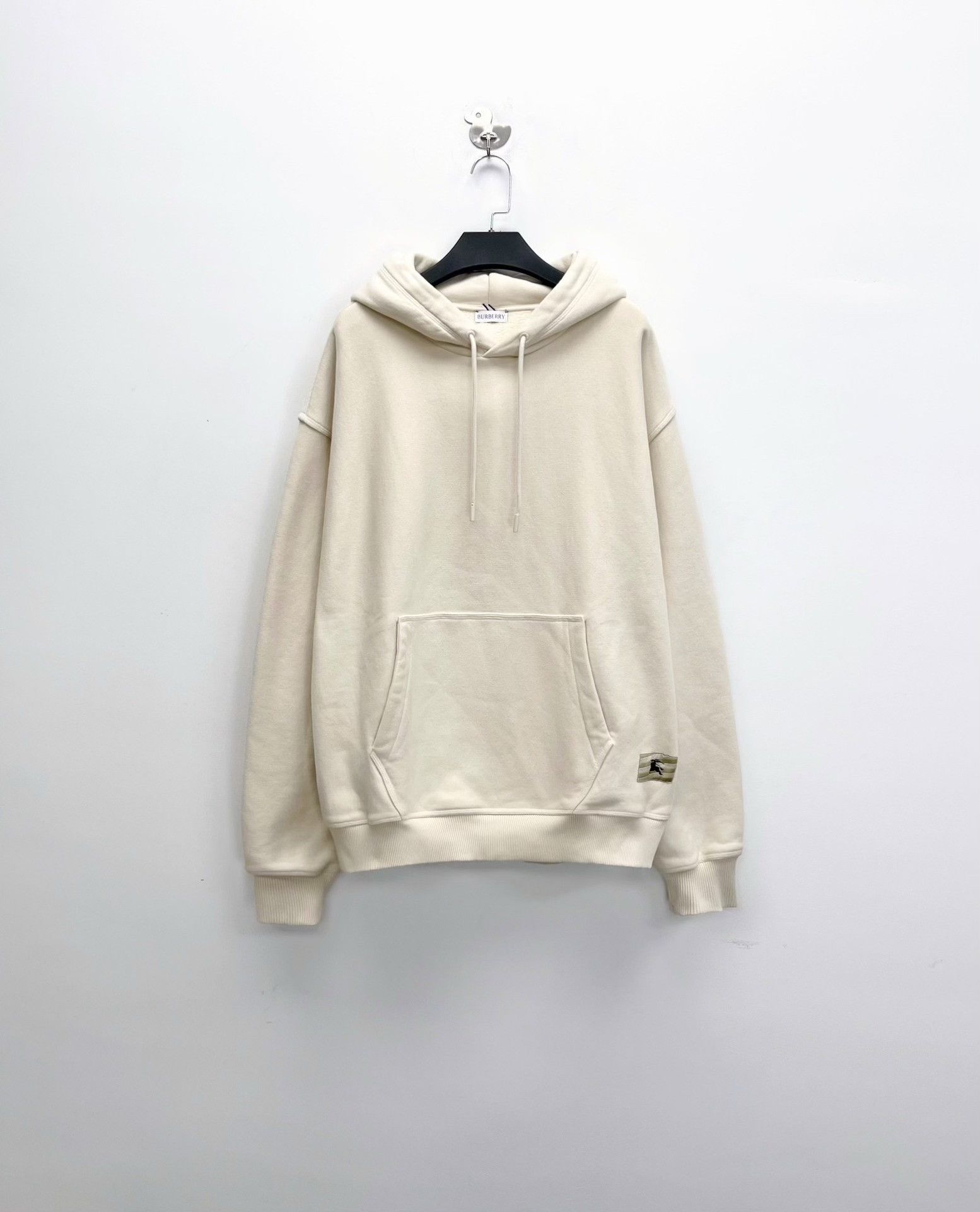 Burberry Burberry Beige Equestrian Logo Hoodie Size US L / EU 52-54 / 3 - 1 Thumbnail
