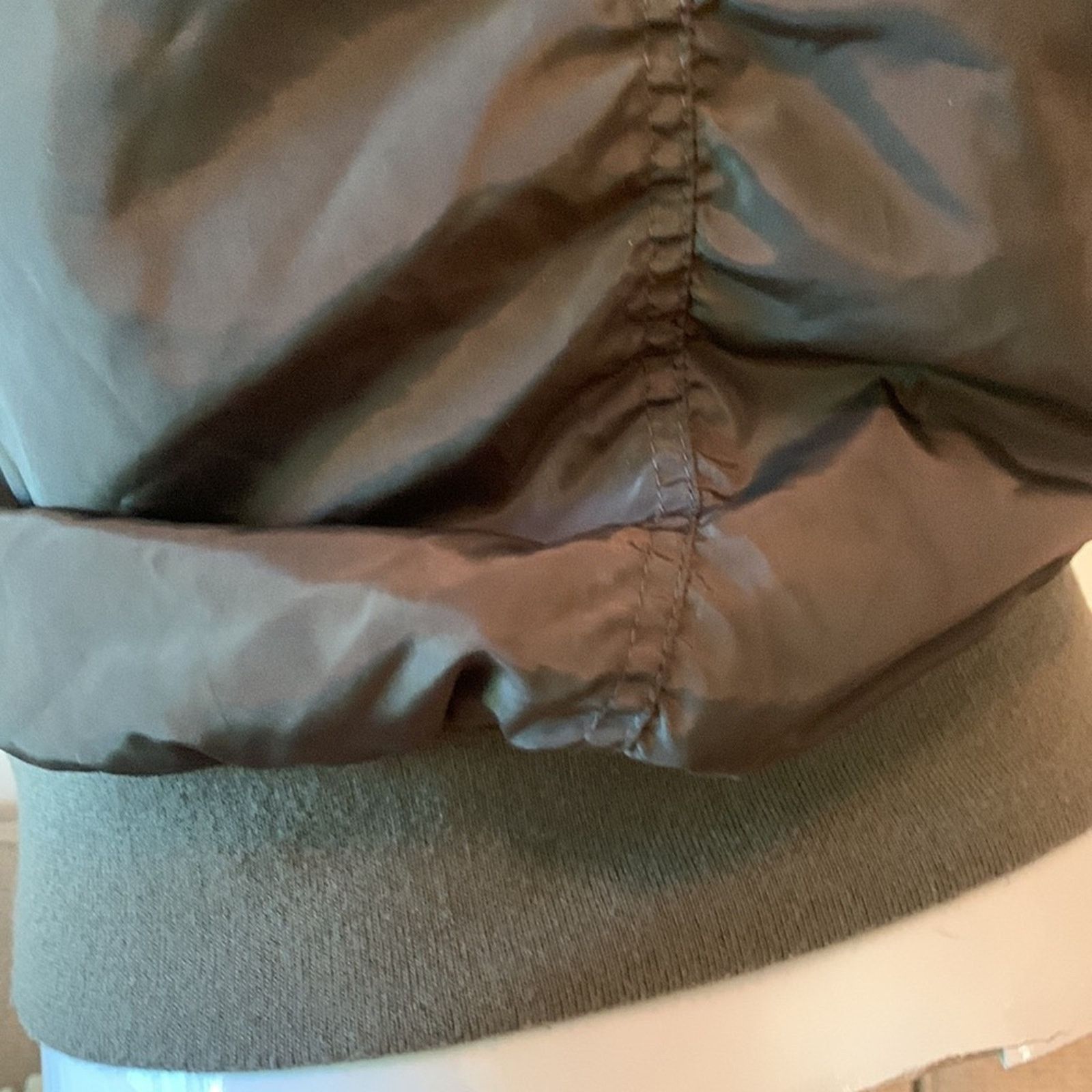New Look New Look Bomber Jacket Khaki Olive Green, Message appliques Size S / US 4 / IT 40 - 7 Thumbnail