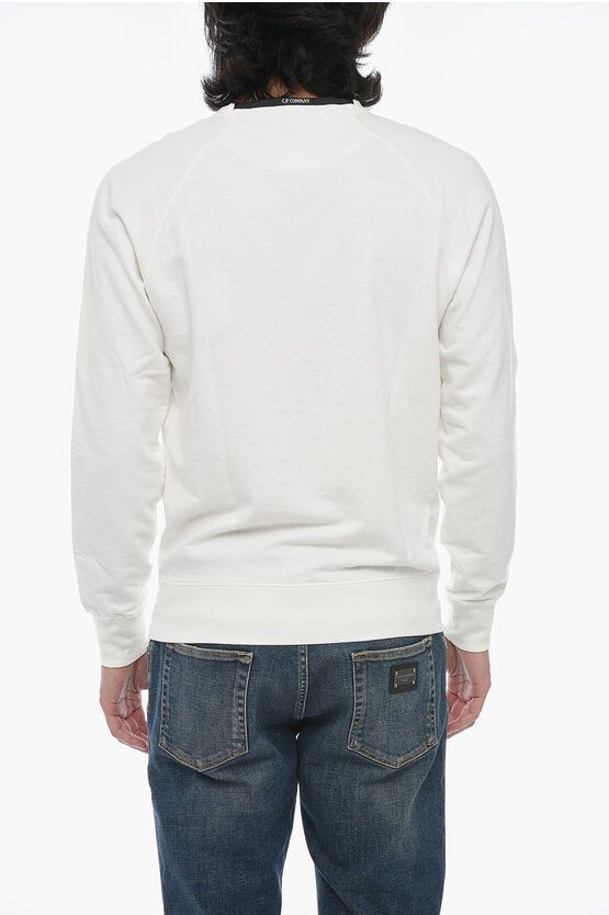 C.P. Company o1y1224 Logo Crewneck T-Shirt in White Size US XS / EU 42 / 0 - 2 Thumbnail
