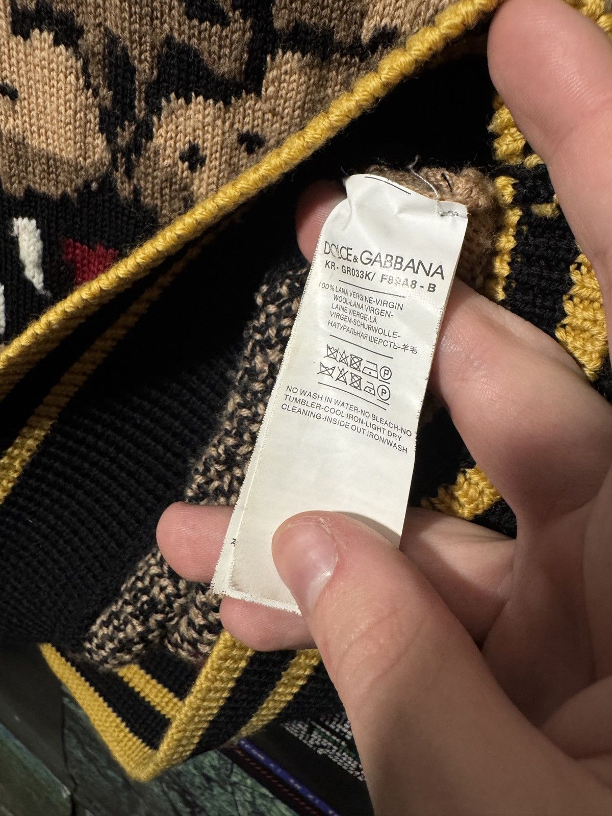 Dolce & Gabbana Dolce Gabbana Wool King Lion Sweater Size US XL / EU 56 / 4 - 5 Thumbnail