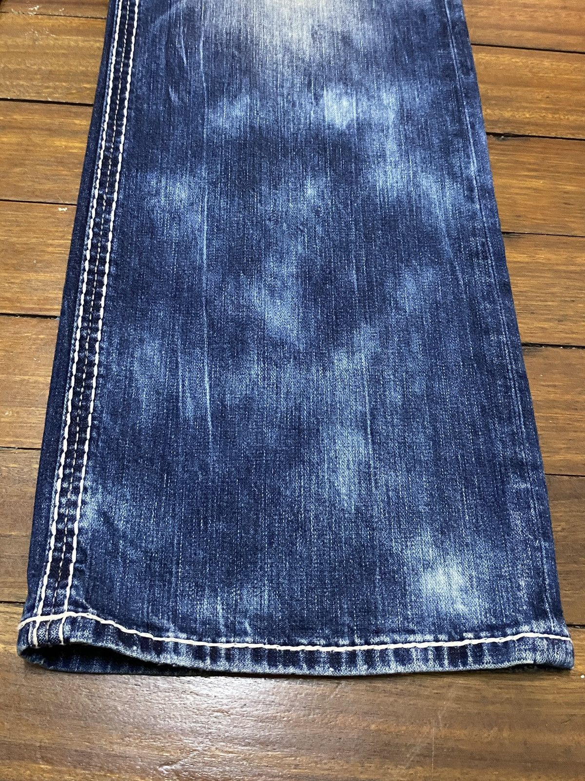 Rock Revival Very Rare Vintage Rock Revival Bleach Flared Jeans 1990s Size US 40 / EU 56 - 6 Thumbnail