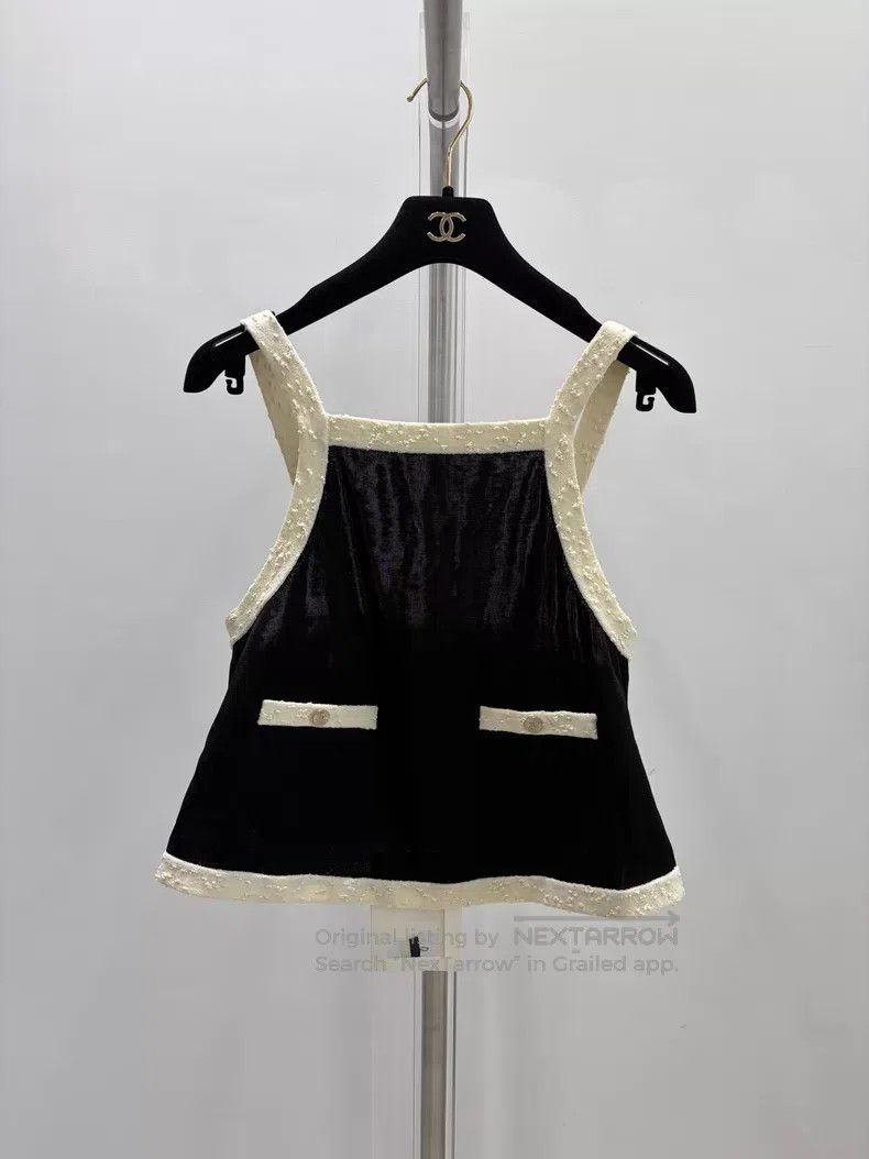 Chanel Chanel Doll-style fan-shaped folding waist suspender vest Size XXS / US 00 / IT 34 - 1 Thumbnail