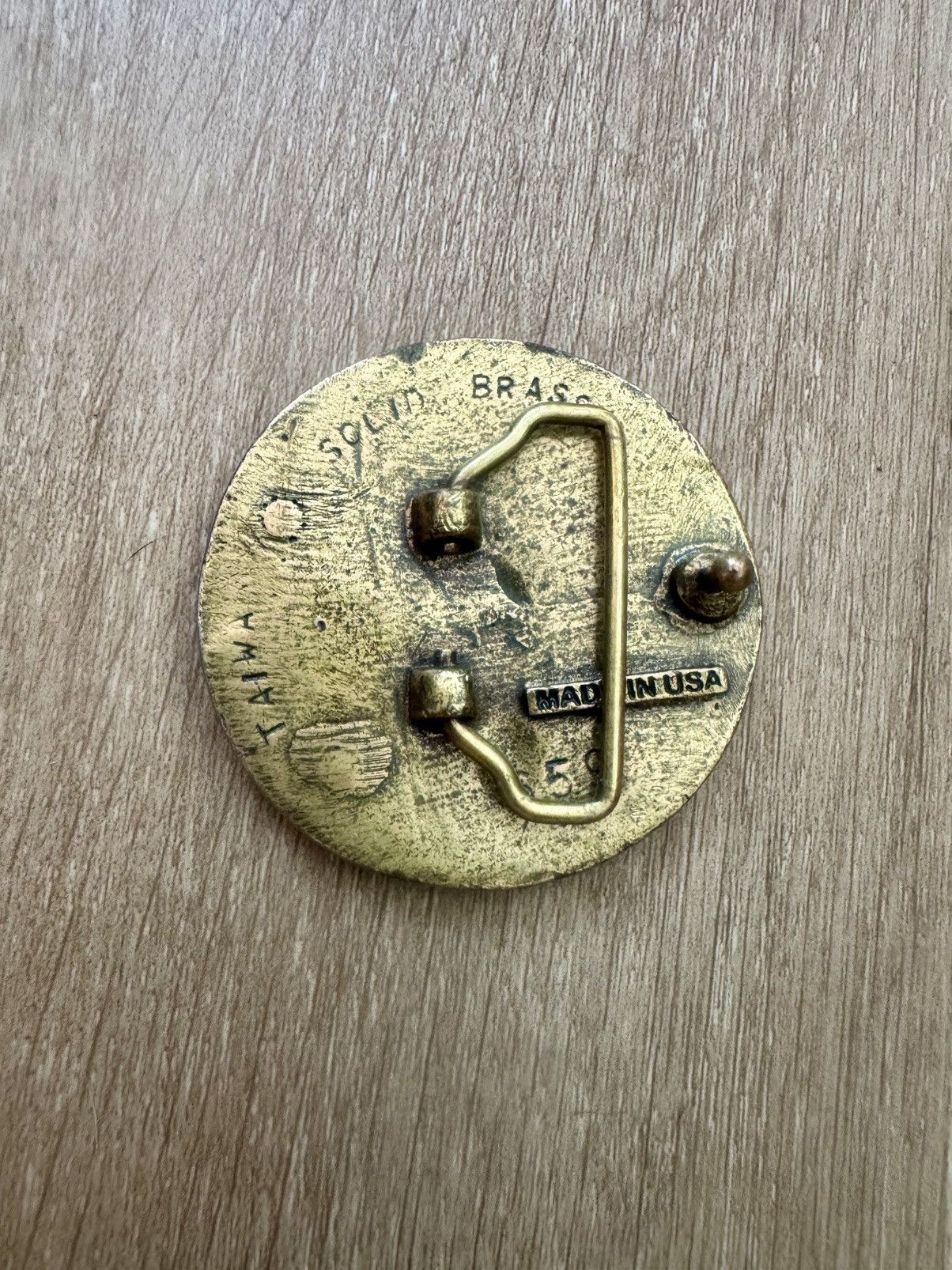 Vintage Sexy Hawaiian Babe Brass Vintage Americana Belt Buckle Size ONE SIZE - 3 Thumbnail