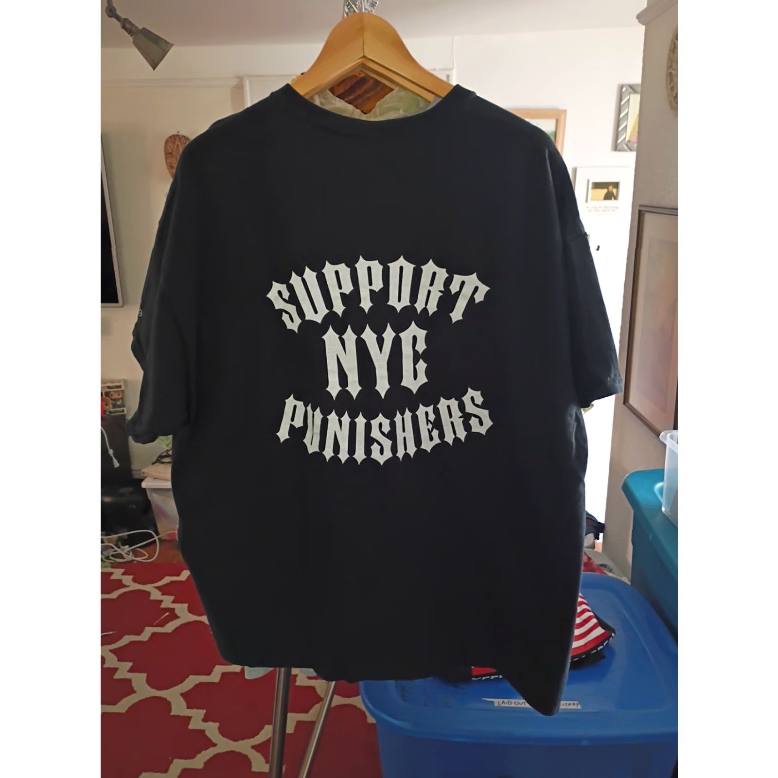 Gildan VINTAGE Gildan 2XL Black T-Shirt Police September 11 9/11 Never Forget NYC Punishers Mens Size US XXL / EU 58 / 5 - 4 Thumbnail