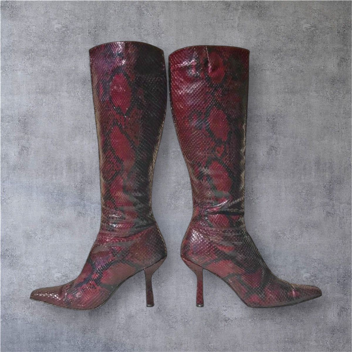 Other Pura Lopez snake skin leather boots 41 Size US 10 / IT 40 - 4 Thumbnail