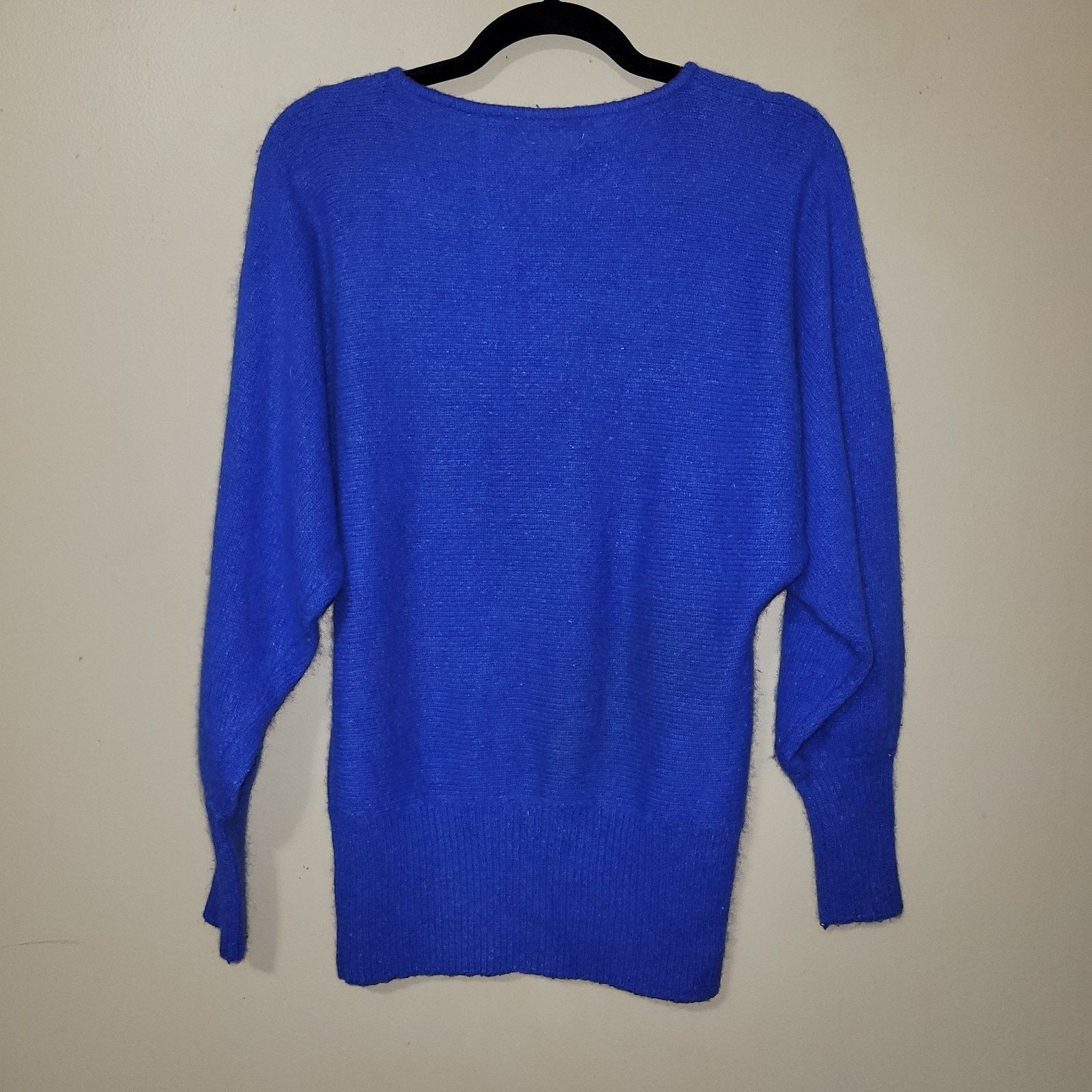 & Other Stories Cedars Beaded Sweater Small Blue Silk Lambswool Angora Blend Size S / US 4 / IT 40 - 11 Thumbnail