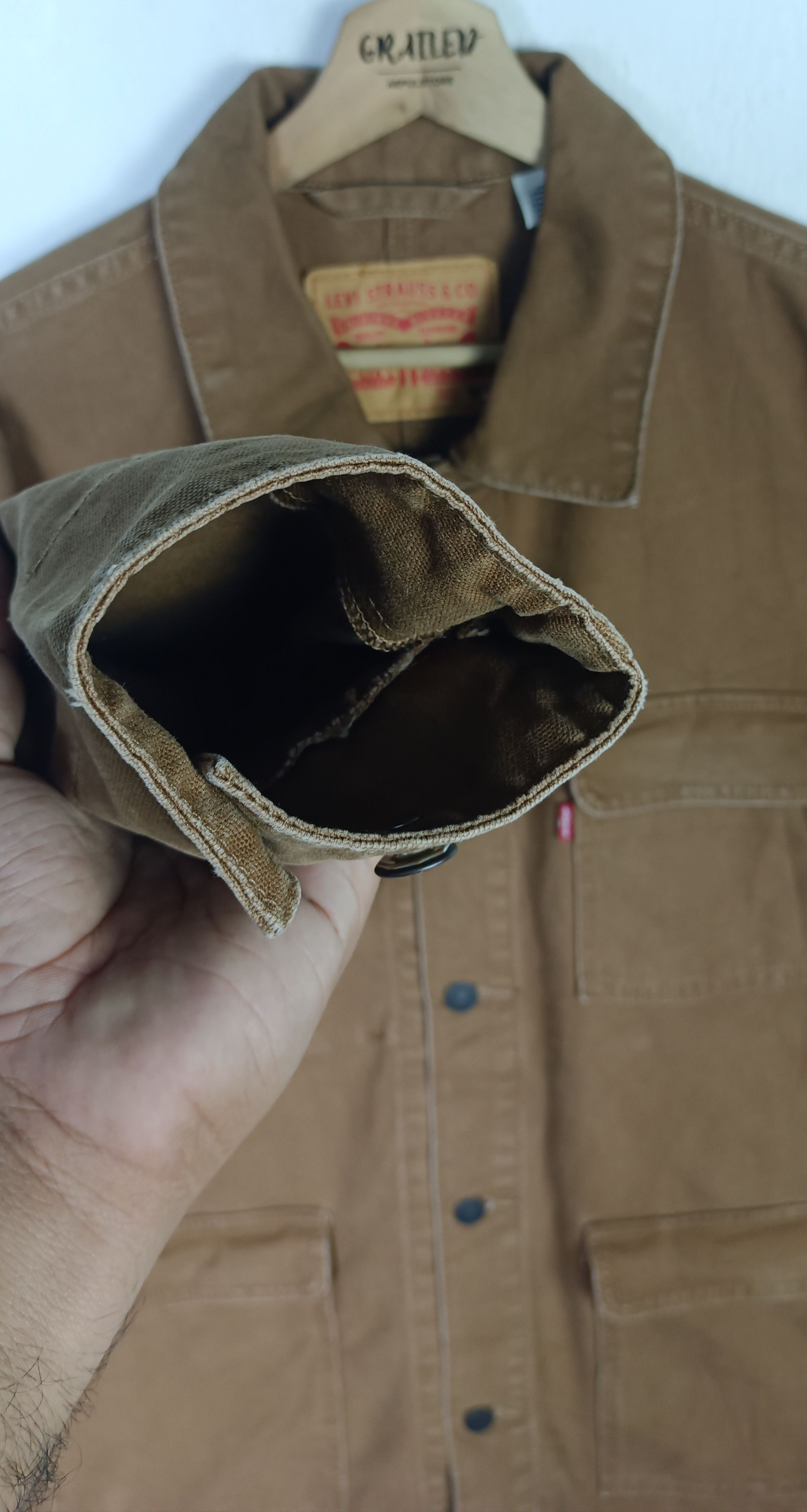 Levi's Levi's Cotton Canvas Trucker Jacket Size US L / EU 52-54 / 3 - 9 Thumbnail