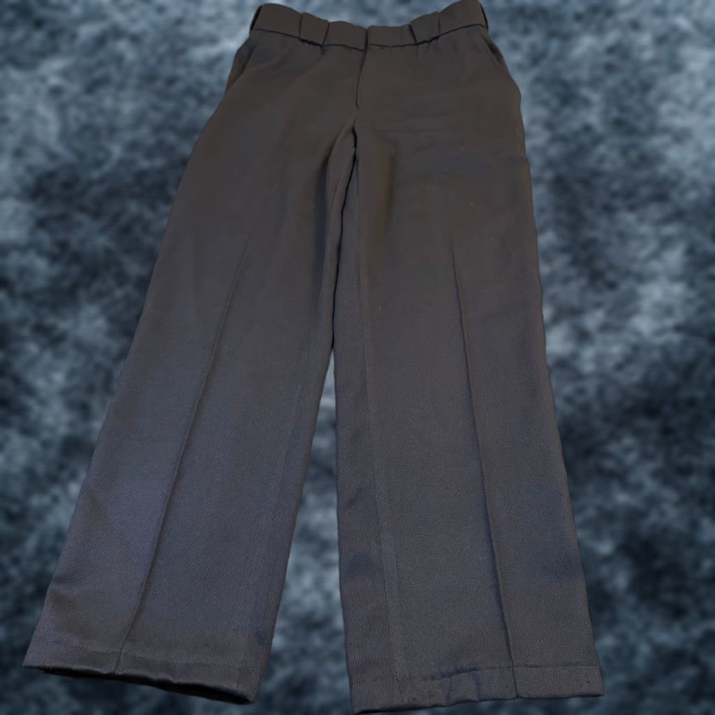 Vintage Horace Small Mens Navy Blue Uniform Trousers Flex Waist Work Pants 32x29 HS21377 Size US 32 / EU 48 - 1 Thumbnail