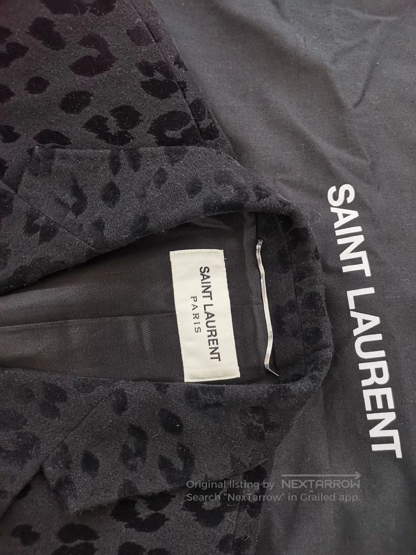 Saint Laurent Paris Saint Laurent Gray Leopard Print Coat. Size US M / EU 48-50 / 2 - 3 Thumbnail