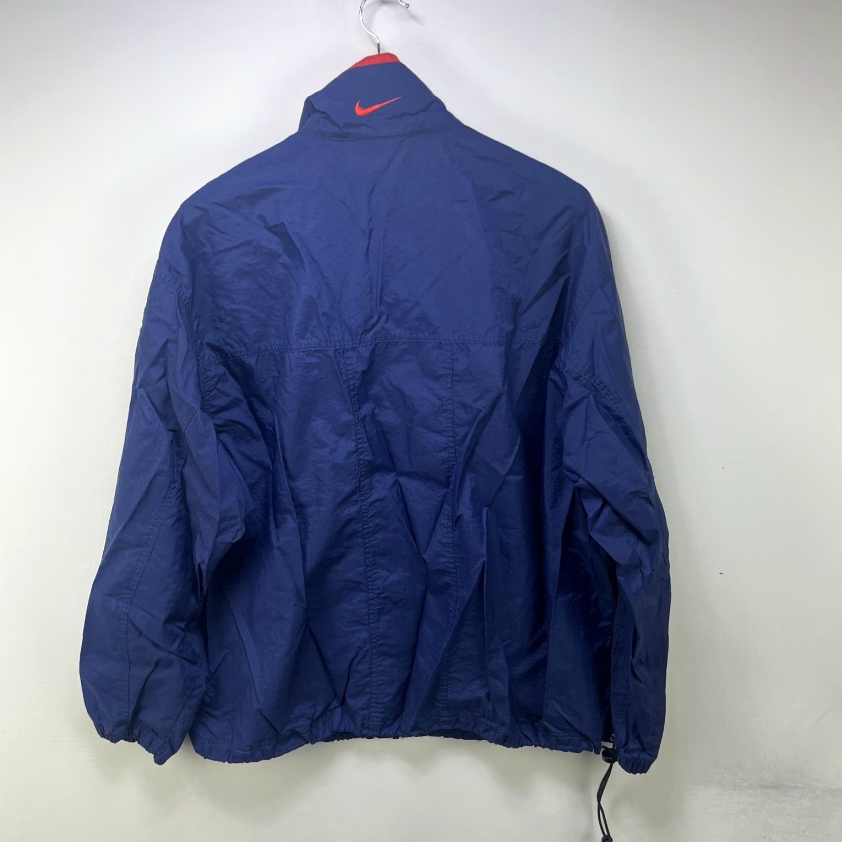 Nike VINTAGE Nike Track Windbreaker Jacket L Blue Mens 90s Size US L / EU 52-54 / 3 - 6 Thumbnail