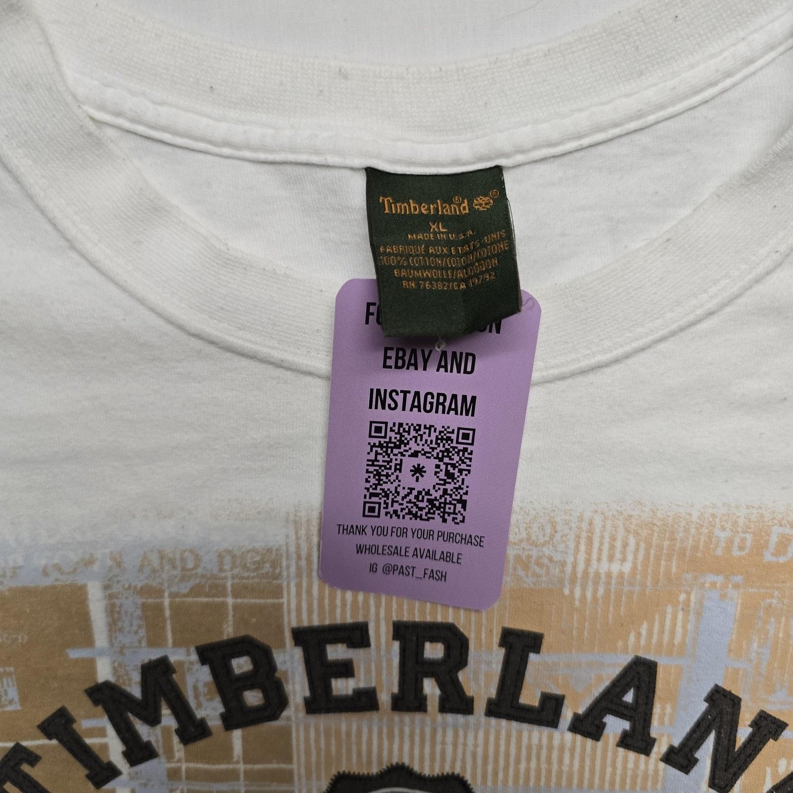Timberland Vintage Timberland Shirt XL White Logo Tee Y2K Streewear Size US XL / EU 56 / 4 - 6 Thumbnail