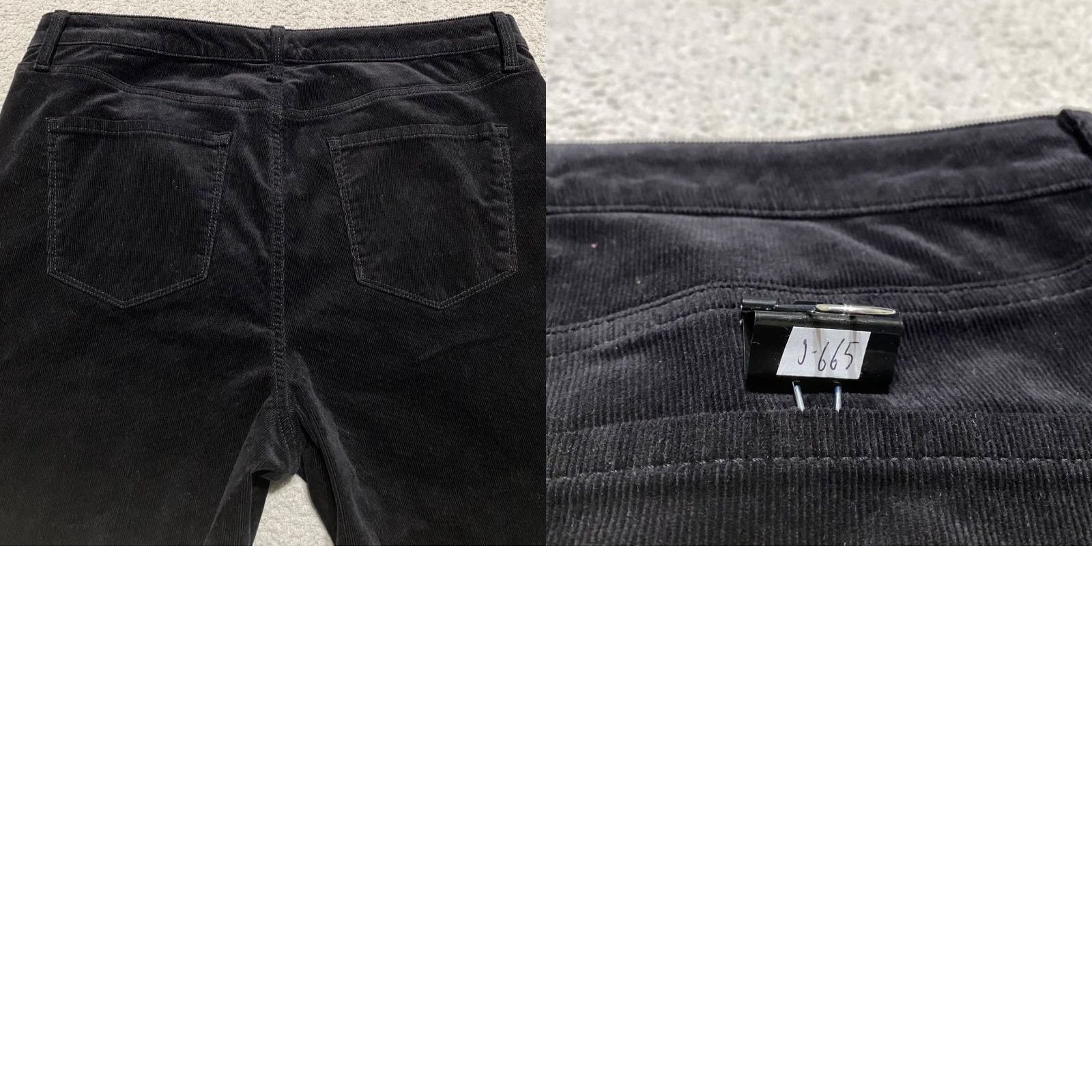 Talbots Talbots Womens Pants Black Corduroy Jegging High Rise Skinny 14 Size 24" / US 00 / IT 34 - 9 Thumbnail