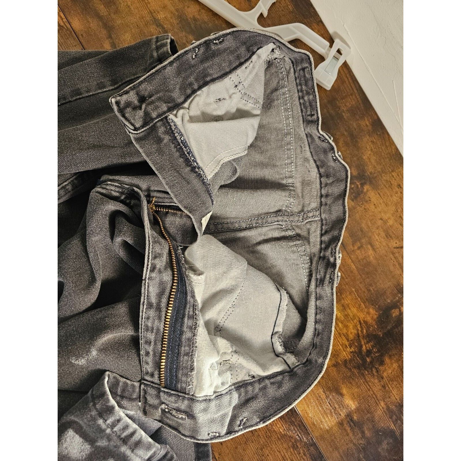 Wrangler Wrangler VINTAGE 1980s Women's Grey Criss-Cross Jeans M Size 24" / US 00 / IT 34 - 8 Thumbnail