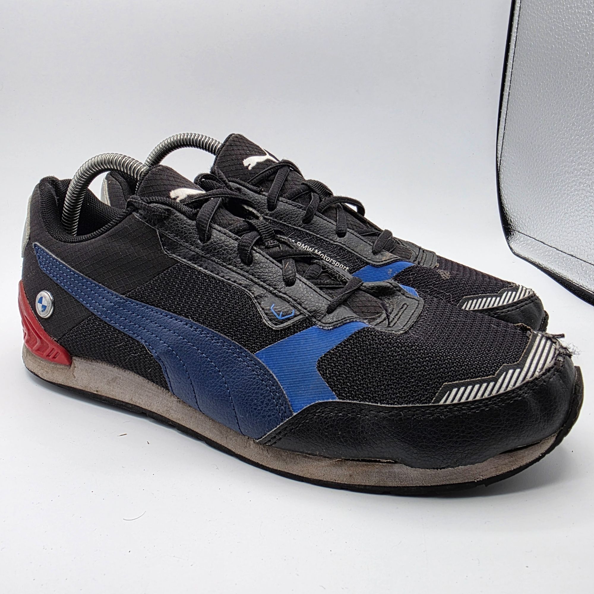 BMW × Puma Puma x BMW Motorsports Track Racer Mens Size 9.5 Black Blue Size US 9.5 / EU 42-43 - 1 Thumbnail