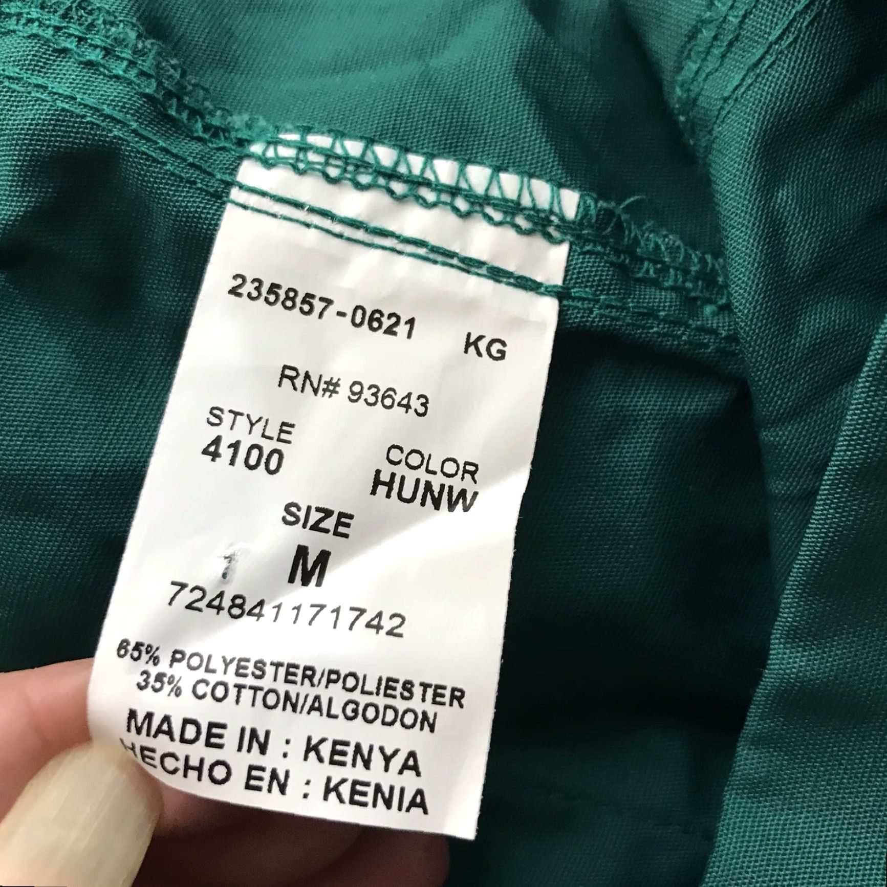 Cherokee VINTAGE Cherokee Women's Medical Scrub Pants Green Size M Medical Uniform Solid Straight Fit Size 32" / US 10 / IT 46 - 6 Thumbnail