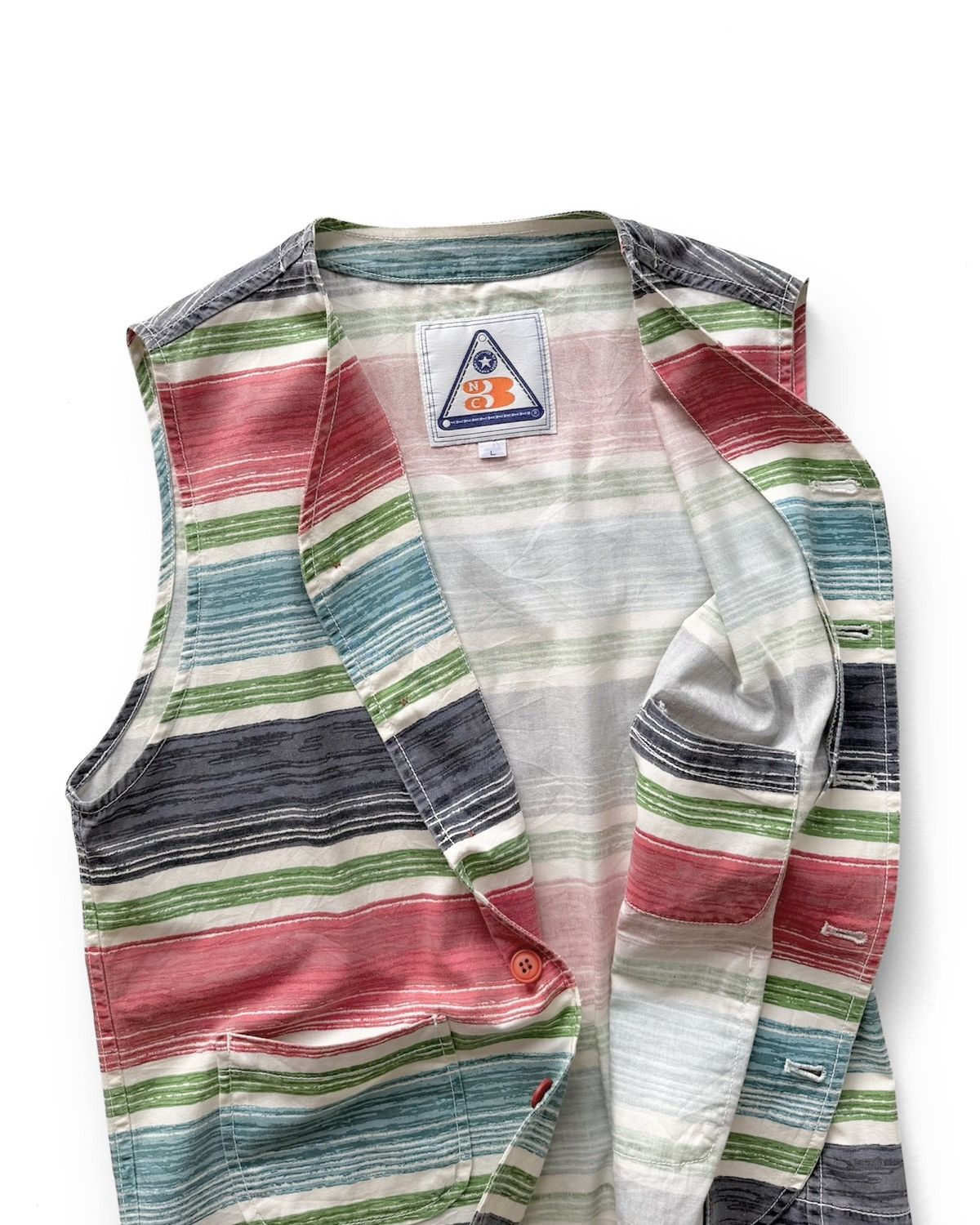 Nigel Cabourn VINTAGE 90s NC3 NIGEL CABOURN NATIVE VEST SHIRT Size US L / EU 52-54 / 3 - 3 Thumbnail