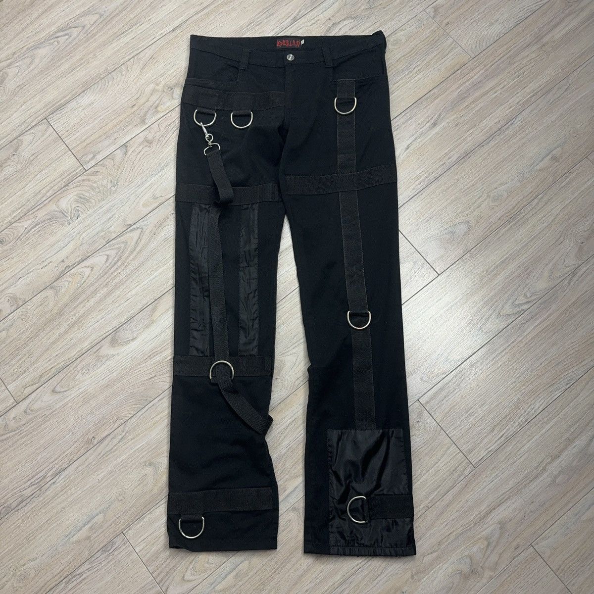 Japanese Brand Crazy Aderlass Bondage Cyber Punk GOA Multiple Belts Jeans Size US 32 / EU 48 - 3 Thumbnail