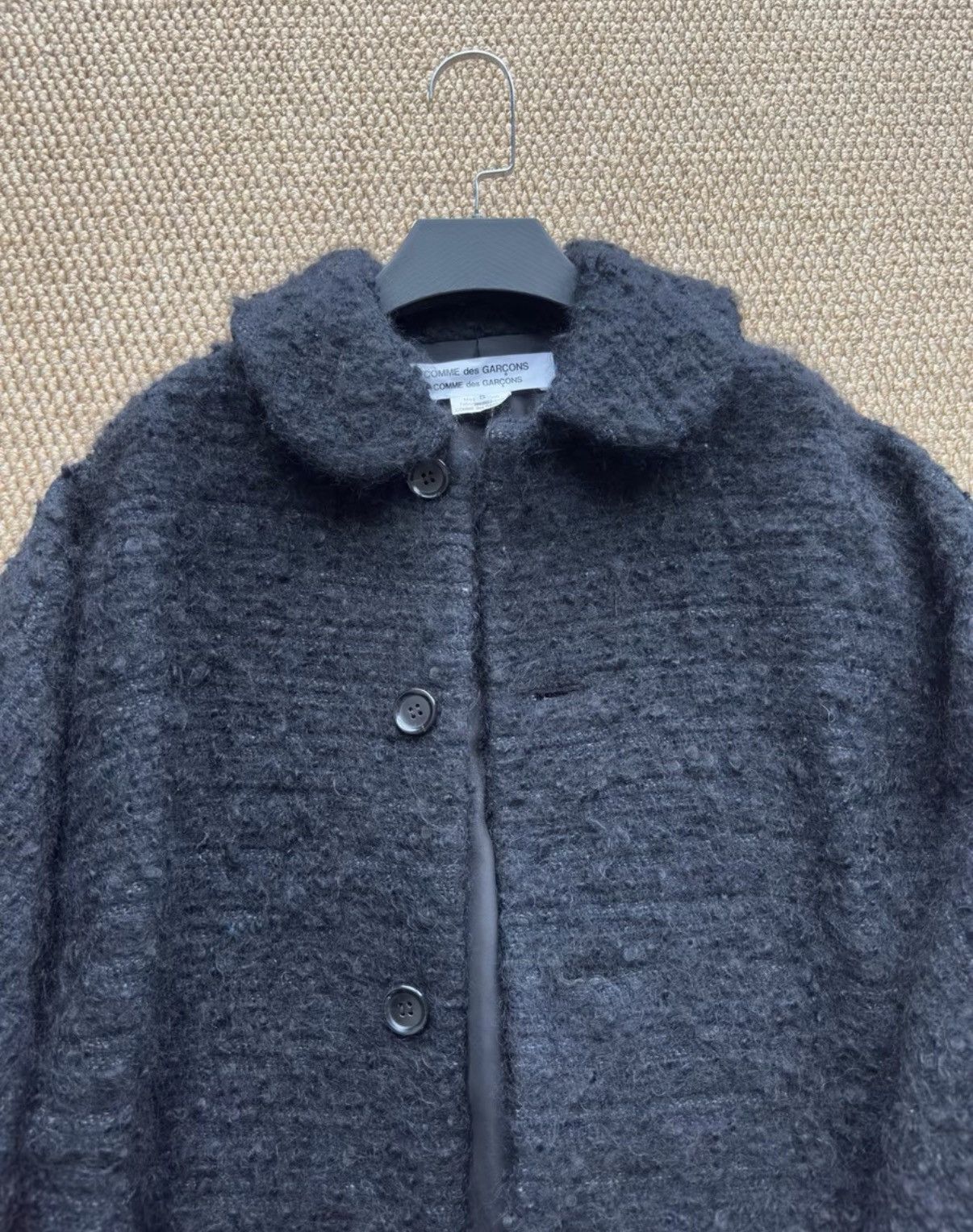 Comme des Garcons COMME des GARÇONS AD2018 Black Wool Blend Coat K23 Size S / US 4 / IT 40 - 3 Thumbnail
