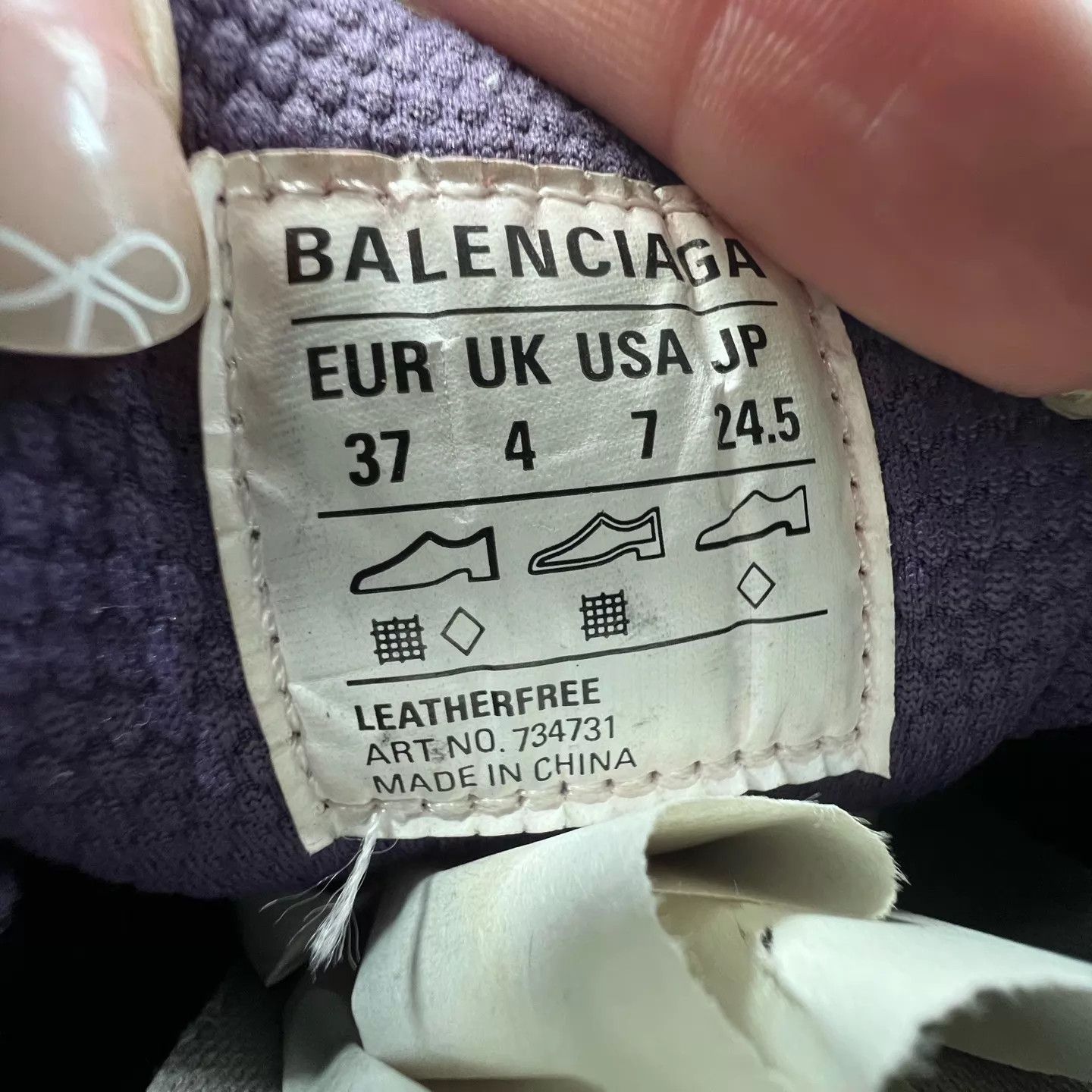 Balenciaga Balenciaga 3xl Purple 37 Original Box New Size US 7 / IT 37 - 8 Thumbnail