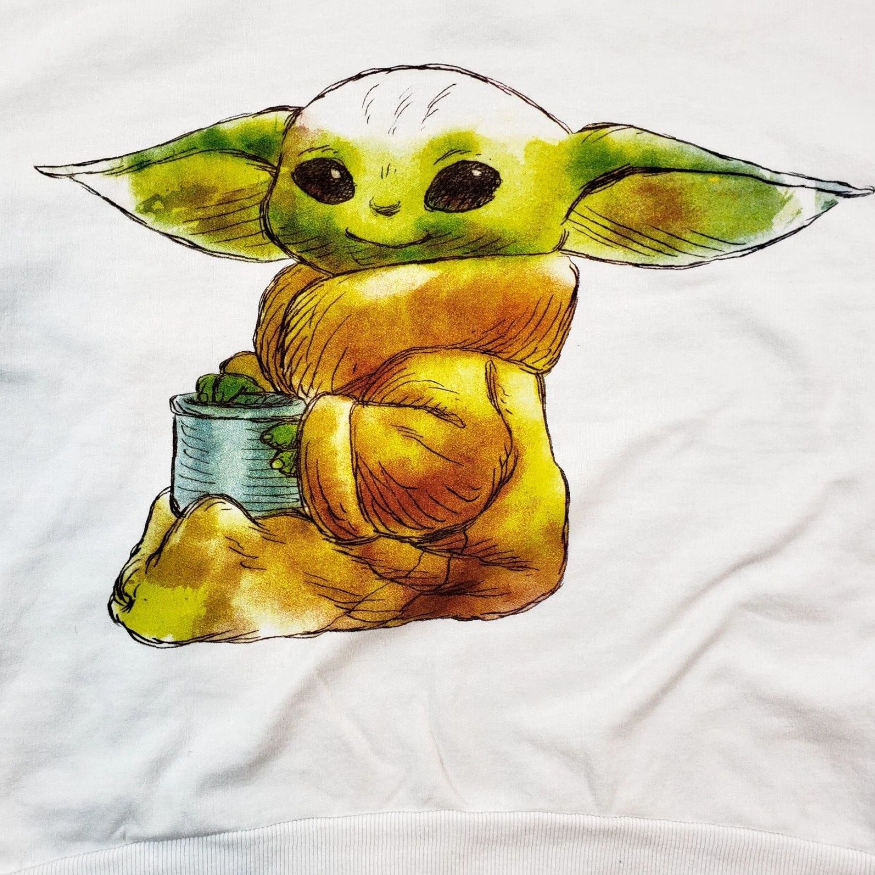 Star Wars Star Wars Crew Neck Sweatshirt White Yoda Wanted 2XL Womens Size XXL / US 16-18 / IT 52-54 - 5 Thumbnail