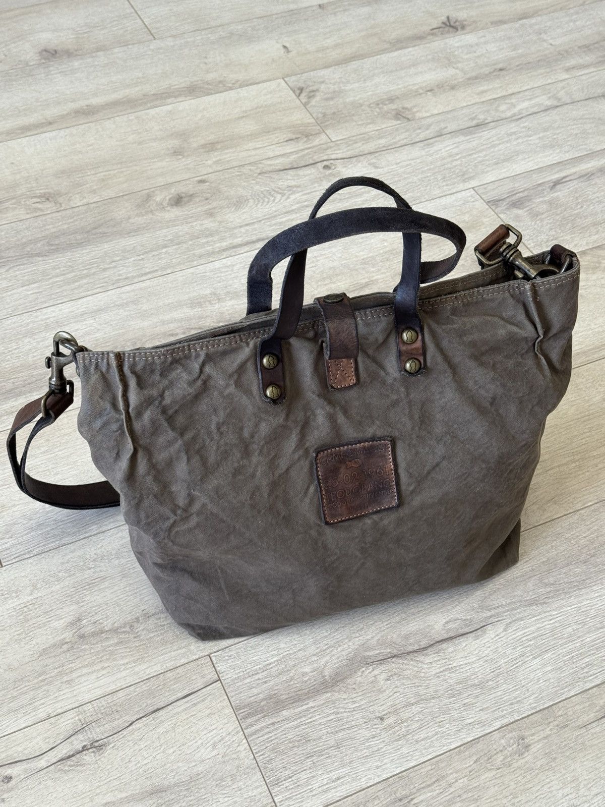 Other Vintage Campomaggi Crossbody ShoulderTote Bag Canvas Leather Size ONE SIZE - 9 Thumbnail