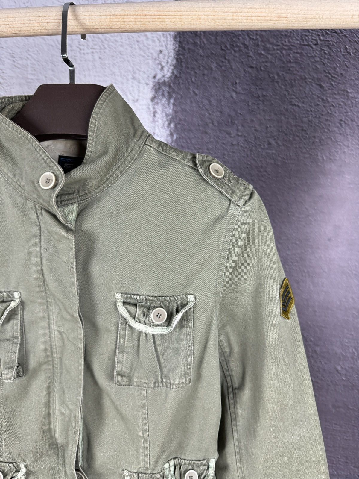 Von Dutch Von Dutch military denim jacket American flag patch pockets Size S / US 4 / IT 40 - 7 Thumbnail