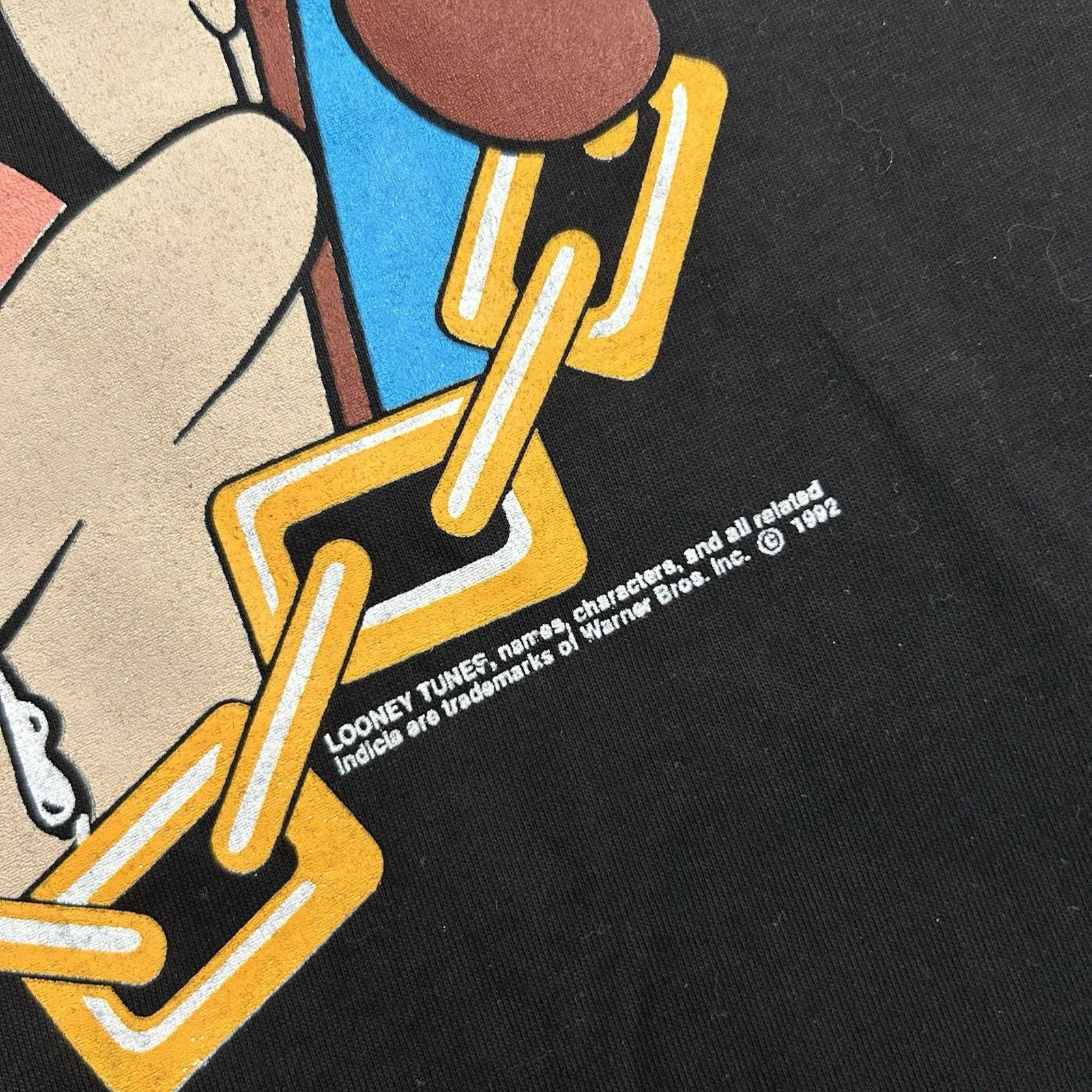 Vintage NEW 1992 Taz 100% Animal Tazmanian Devil Looney Tunes Shirt Size US XL / EU 56 / 4 - 3 Thumbnail