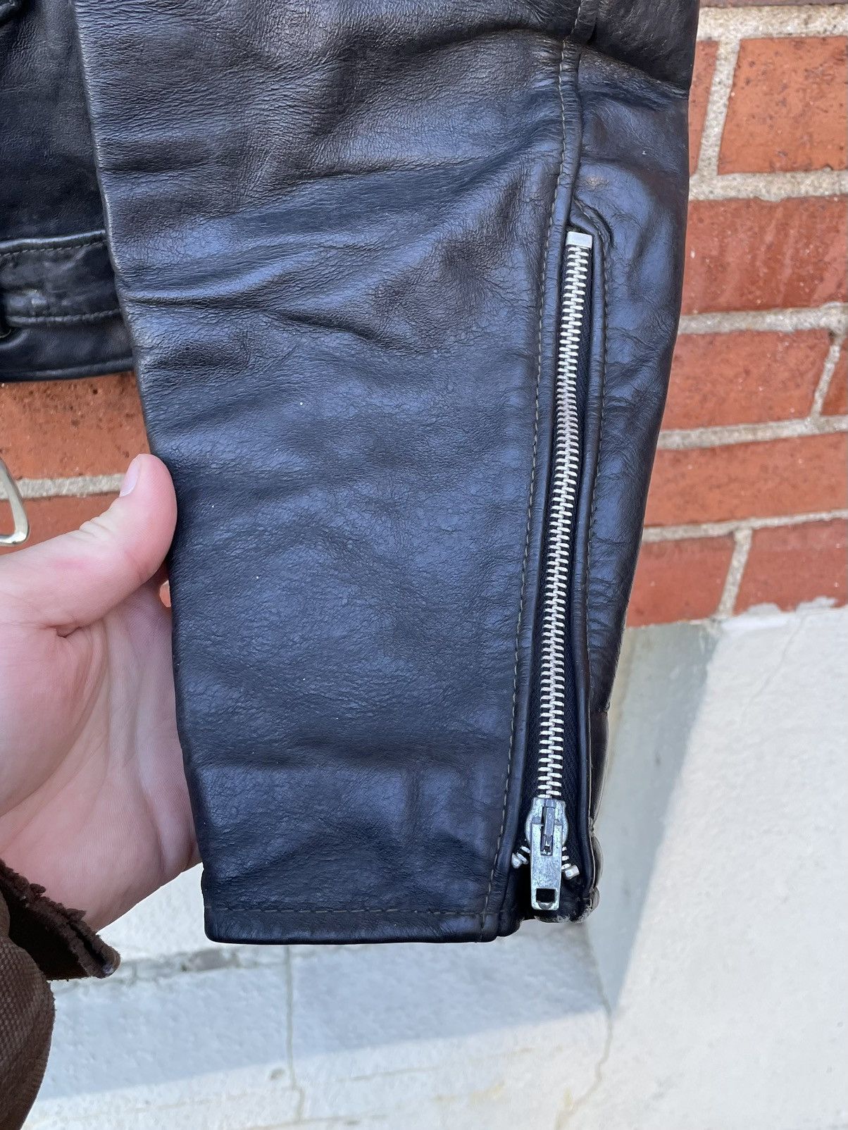 Excelled VTG 70s Excelled Size 36 Black Leather jacket Brando Size US S / EU 44-46 / 1 - 3 Thumbnail