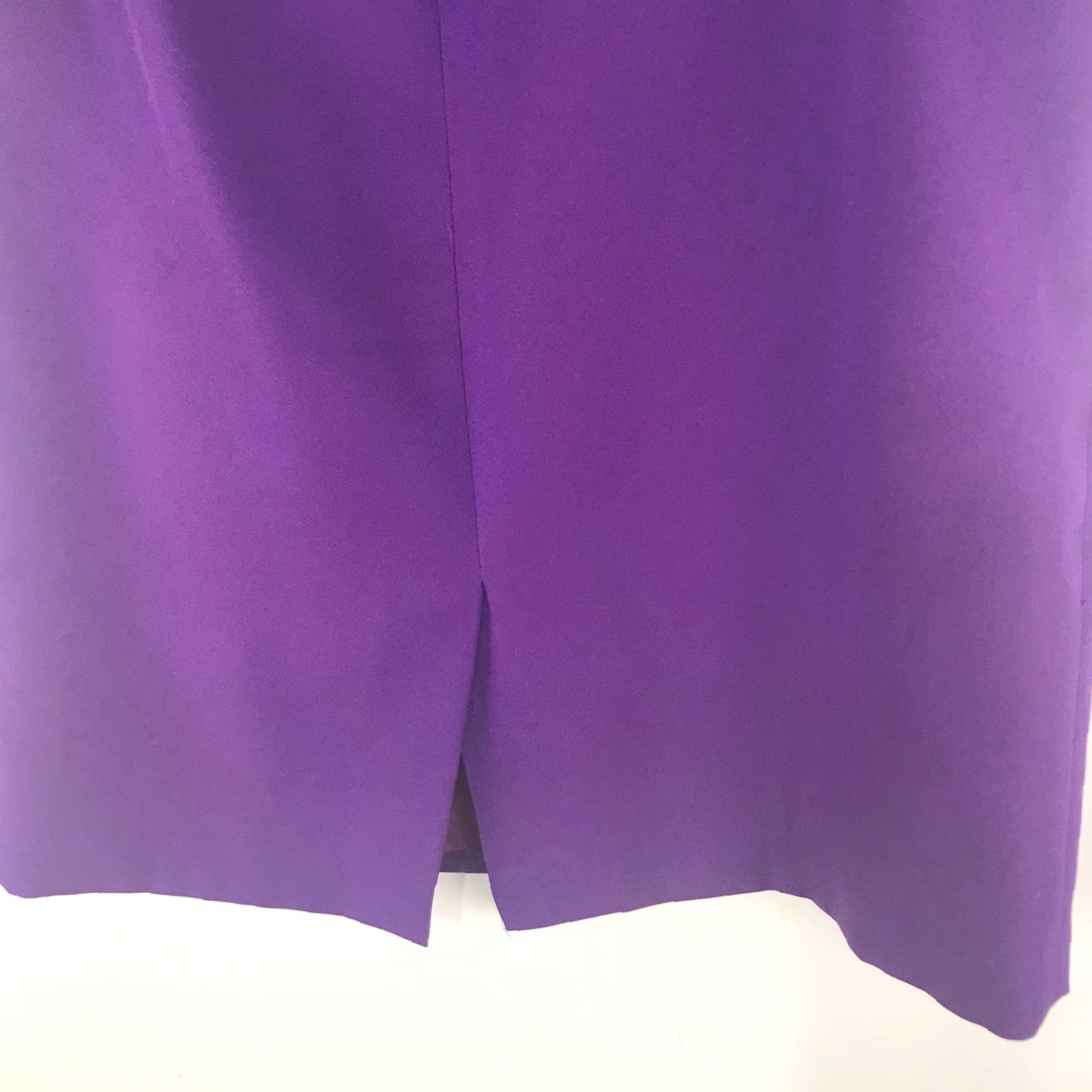 Vintage Vintage Karen Stuart Purple Pleated Midi Skirt Womens Size 16 USA Size 38" / US 16 / IT 52 - 7 Thumbnail