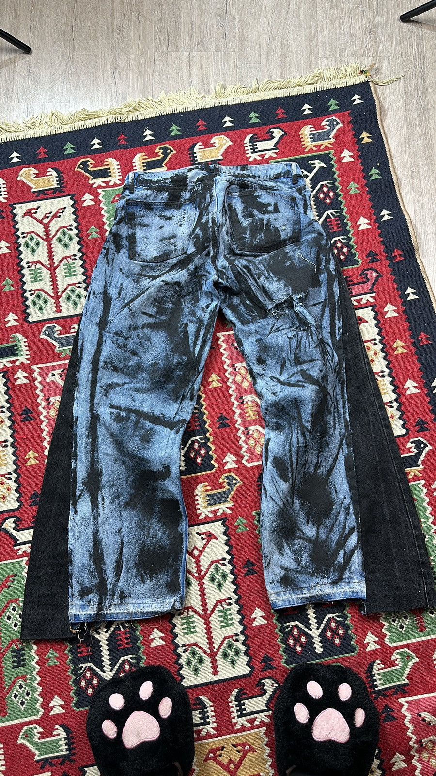 Japanese Brand × Vintage Crazy Reworked Japanes Style Jeans Size US 30 / EU 46 - 5 Thumbnail