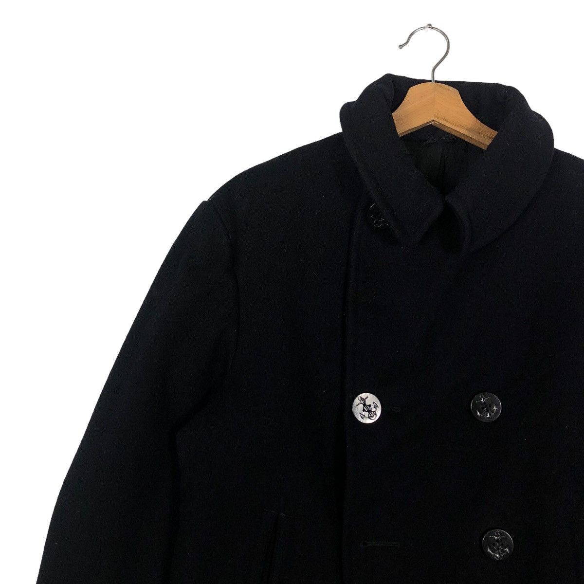 Vintage 🔥40’s True Vintage U.S Navy Wool Double Breast Jacket WWII Size US M / EU 48-50 / 2 - 6 Thumbnail
