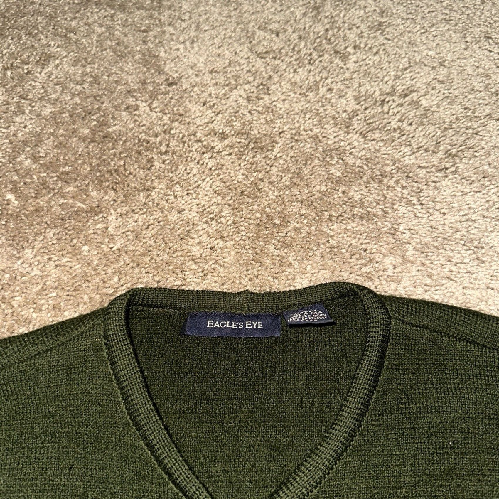 Vintage VINTAGE Eagles Eye Cardigan Sweater Green Wool Button Down 90s Medium Womens Size M / US 6-8 / IT 42-44 - 2 Thumbnail