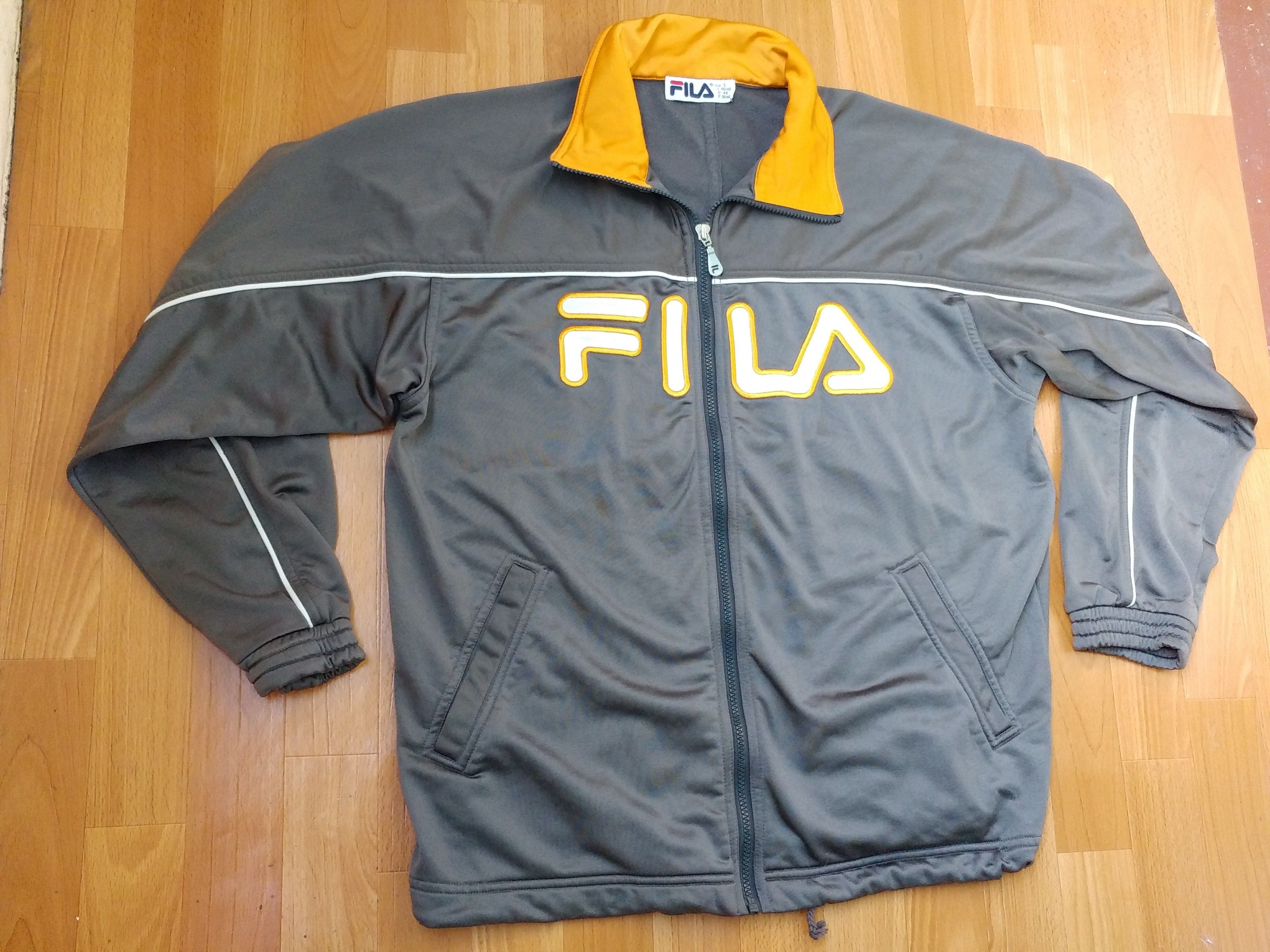 Fila × Vintage FILA jacket, gray, vintage track top, 90s hip hop, 1990s S Size US S / EU 44-46 / 1 - 3 Thumbnail
